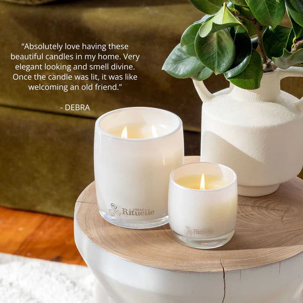 White Lotus, Geranium Leaf & Bergamot<br> Scented Soy Candle | 400gm