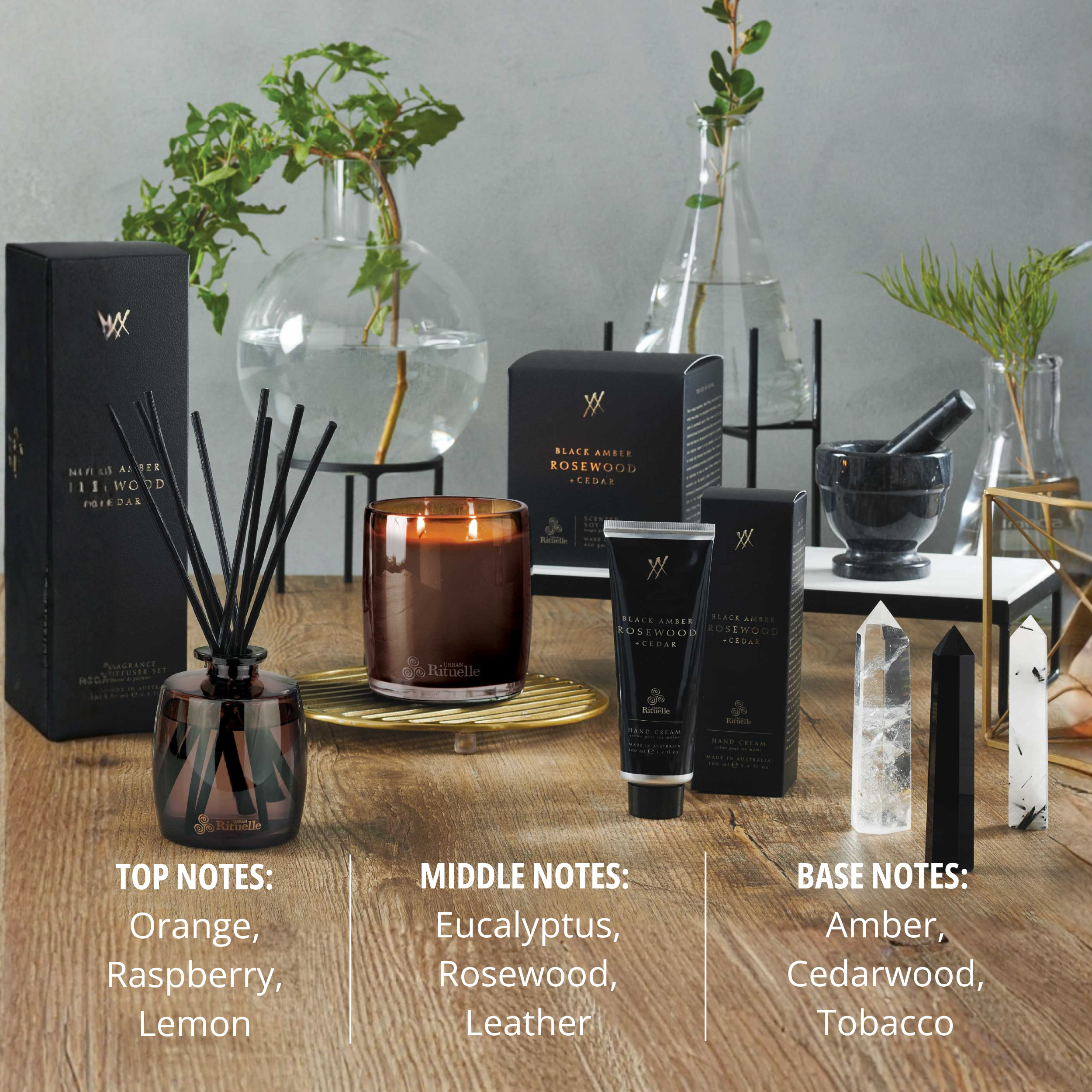 Black Amber, Rosewood & Cedar<br> Hand & Body Wash | 500ml