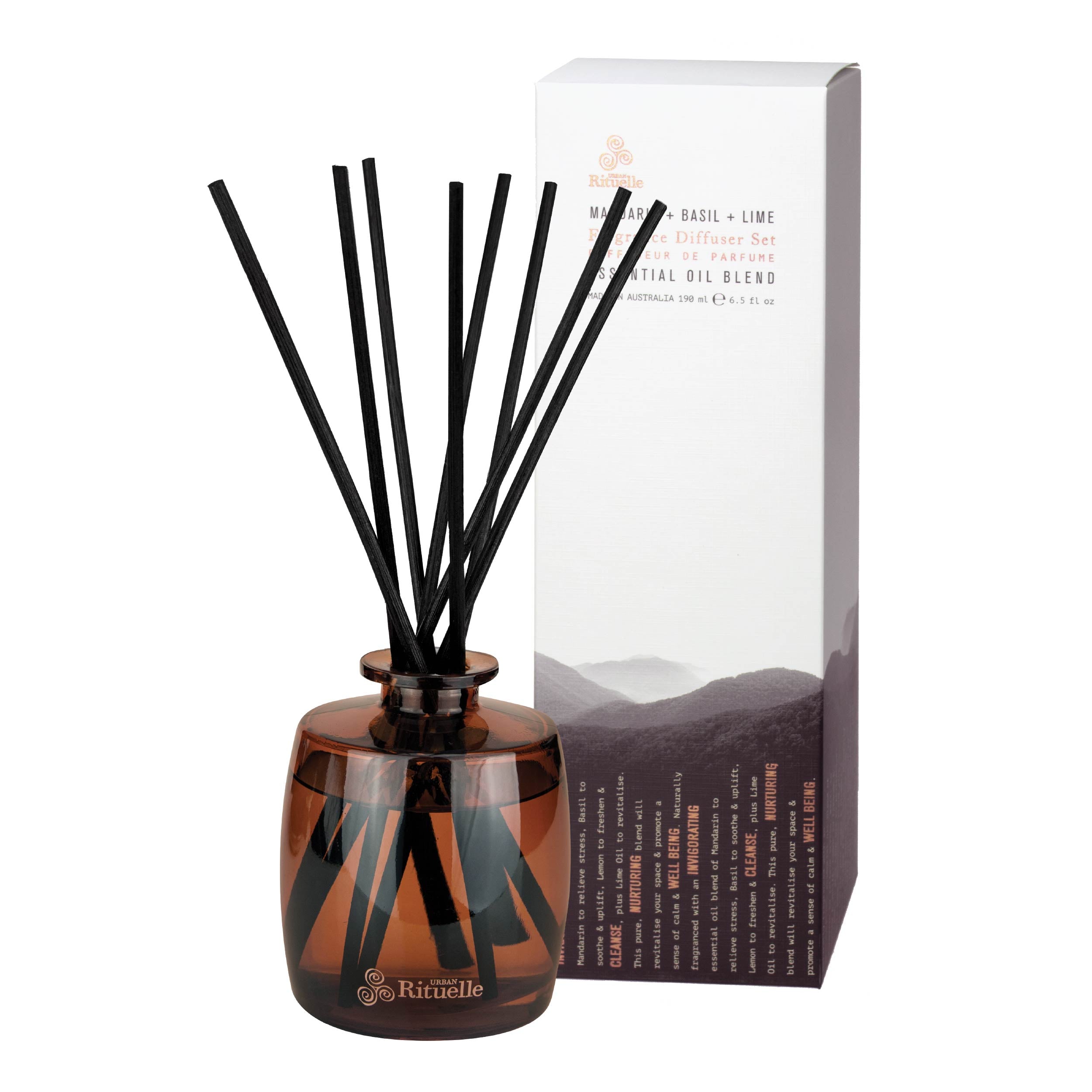Mandarin, Basil & Lime<br> Fragrance Diffuser Set | 220ml