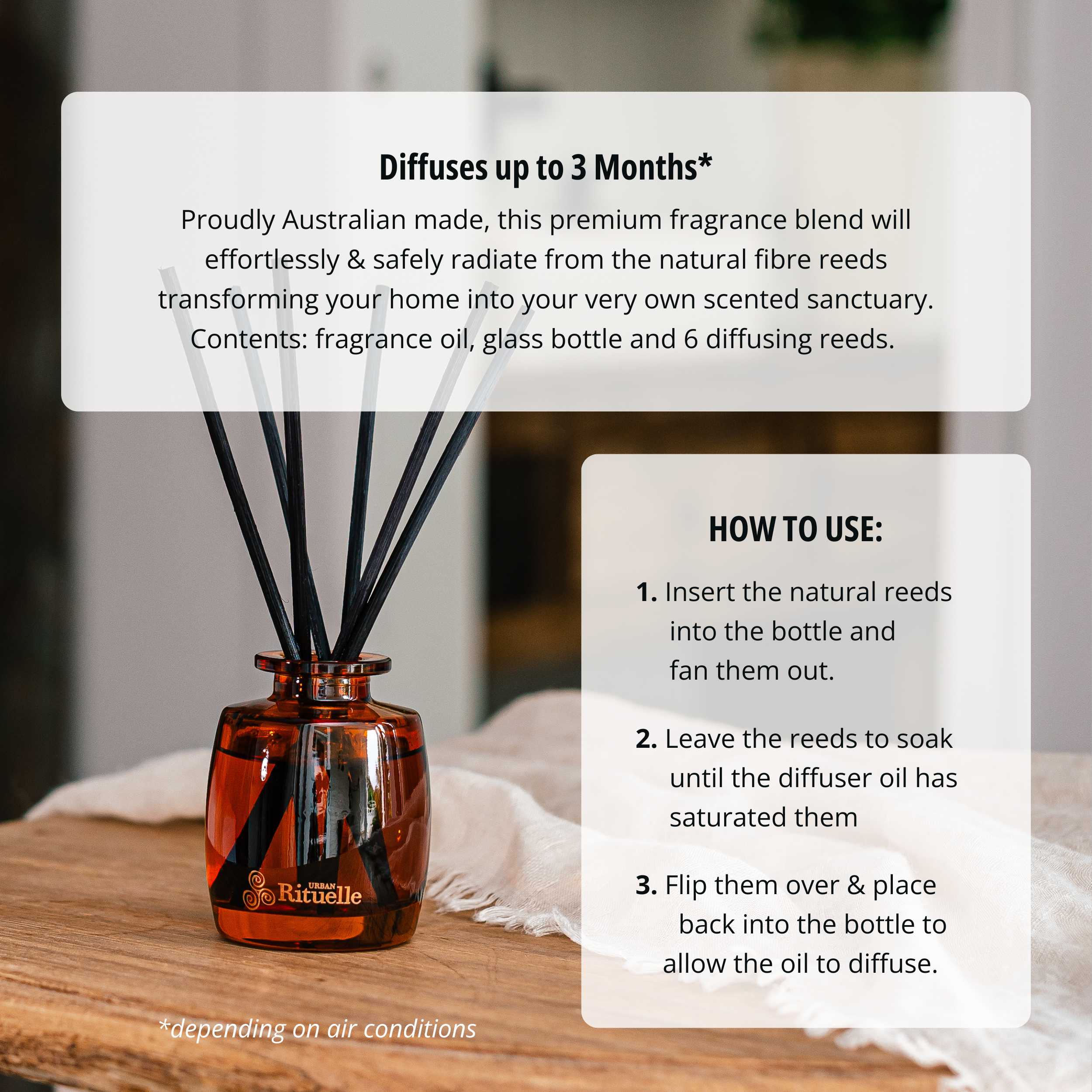 Vanilla, Lavender & Geranium<br> Mini Fragrance Diffuser Set | 90ml