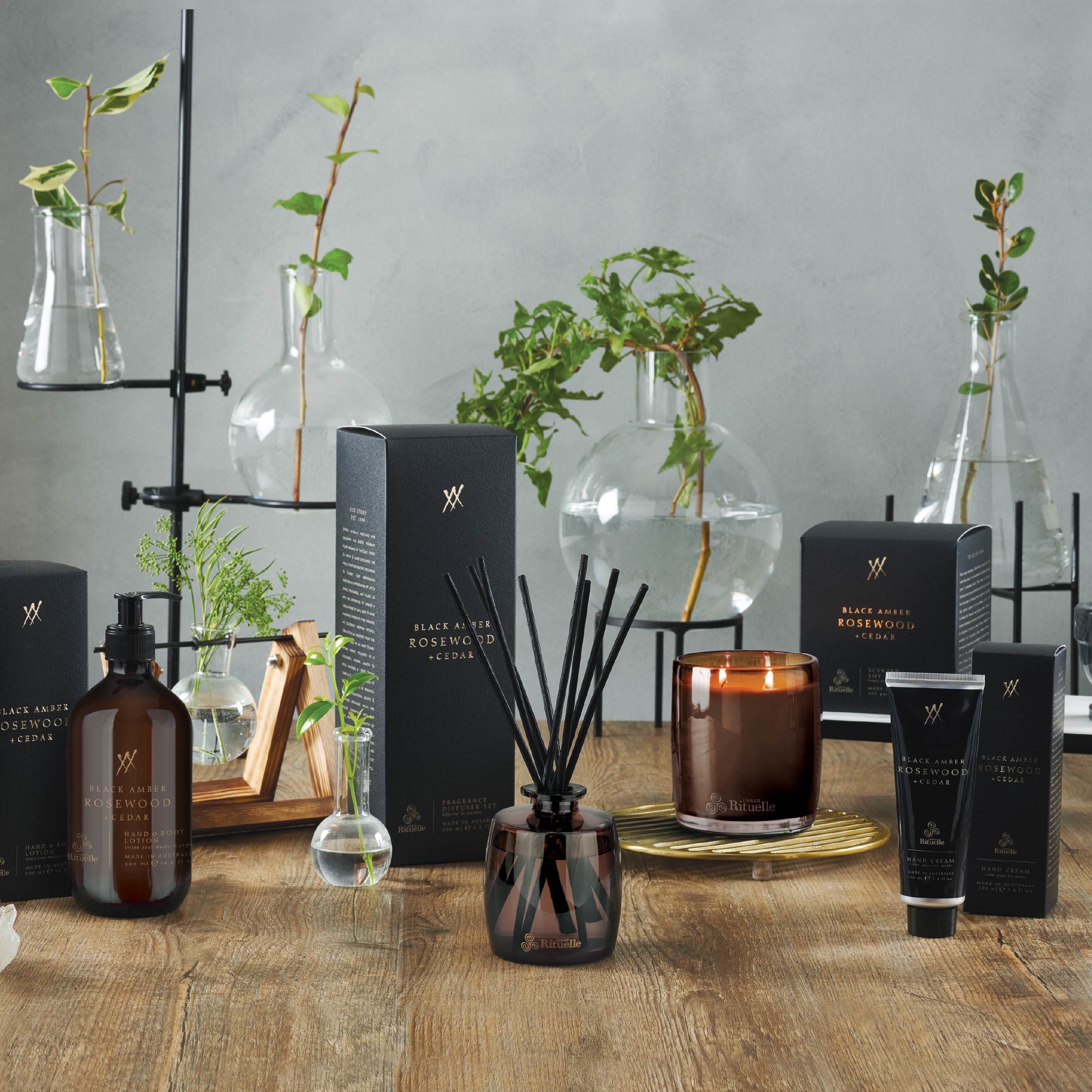 Black Amber, Rosewood & Cedar<br> Cleanse & Nourish Gift Duet | 2 x 500ml