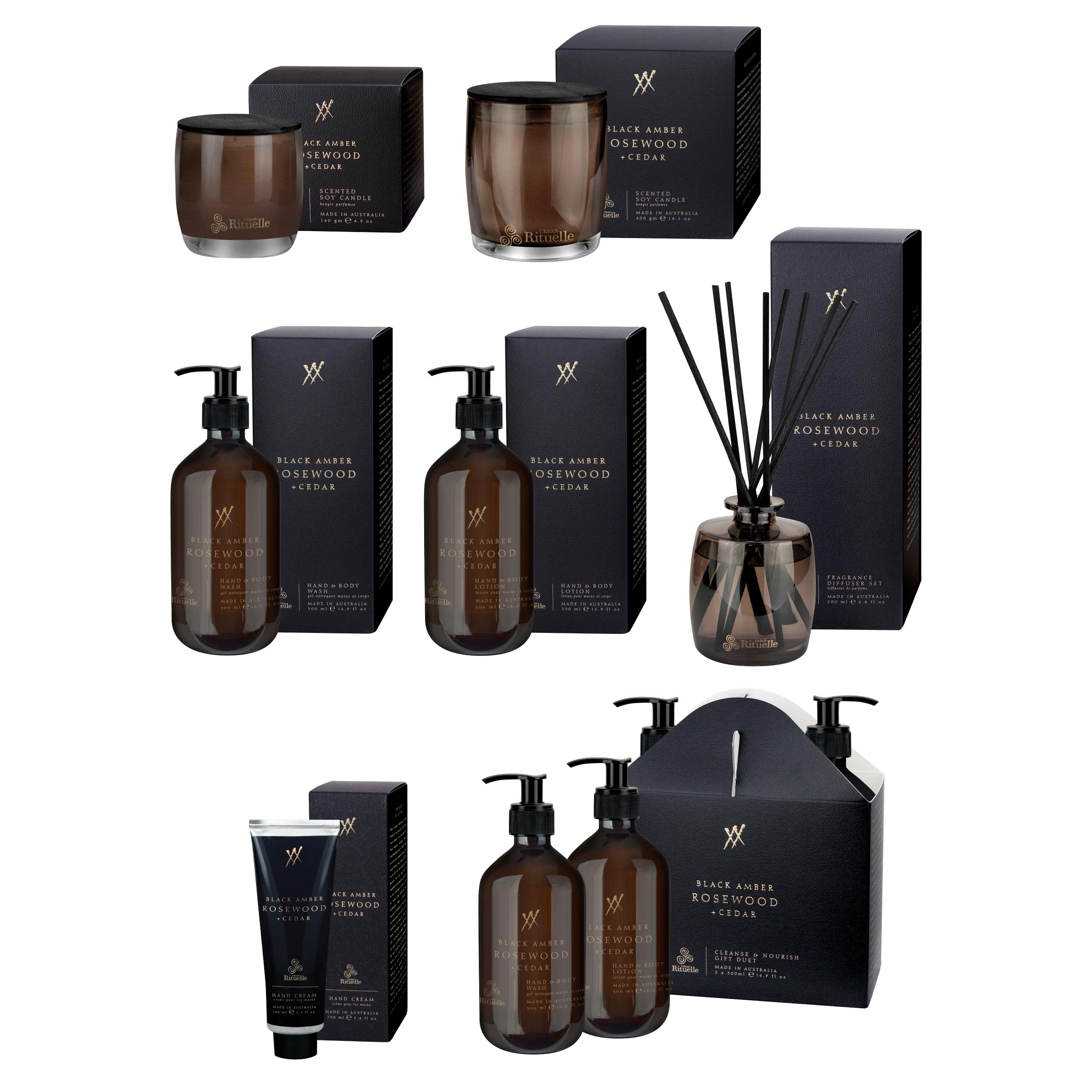 Alchemy<br> Single Fragrance Package - Black Amber, Rosewood & Cedar