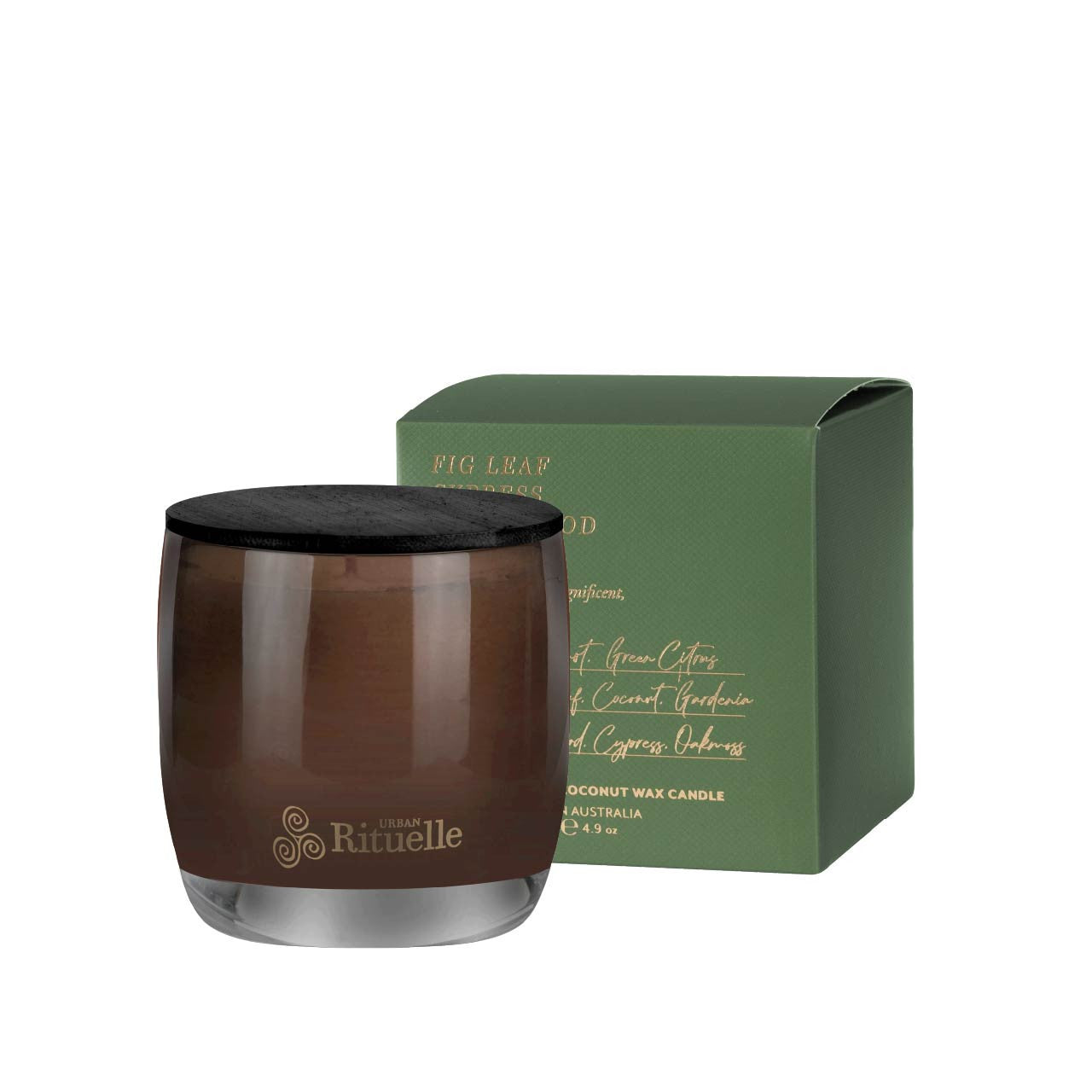 Fig Leaf, Cypress, Cedarwood, Moss<br> TESTER: Scented Soy Candle - 140gm