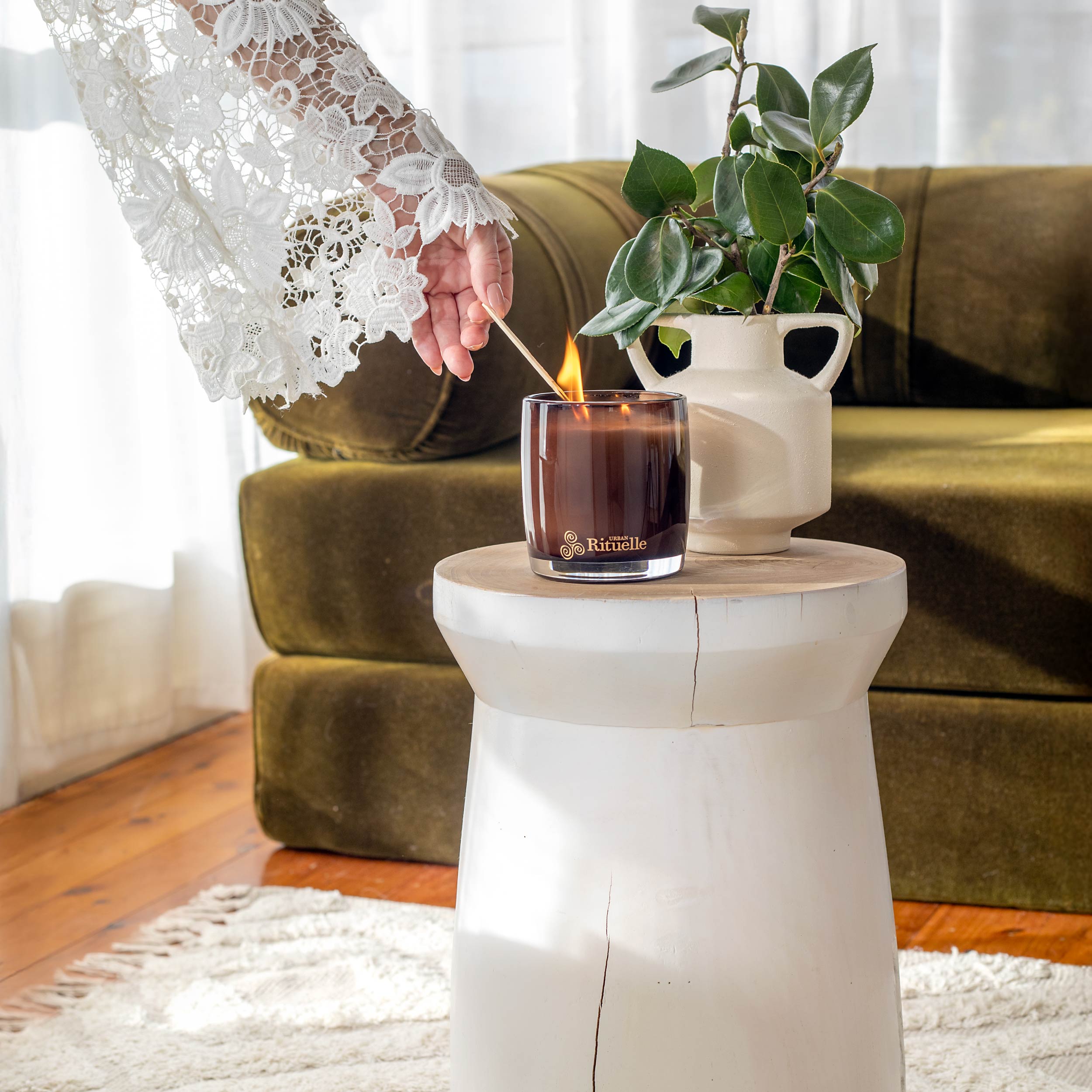 Fig Leaf, Cypress, Cedarwood, Moss<br>Scented Soy Candle | 400gm