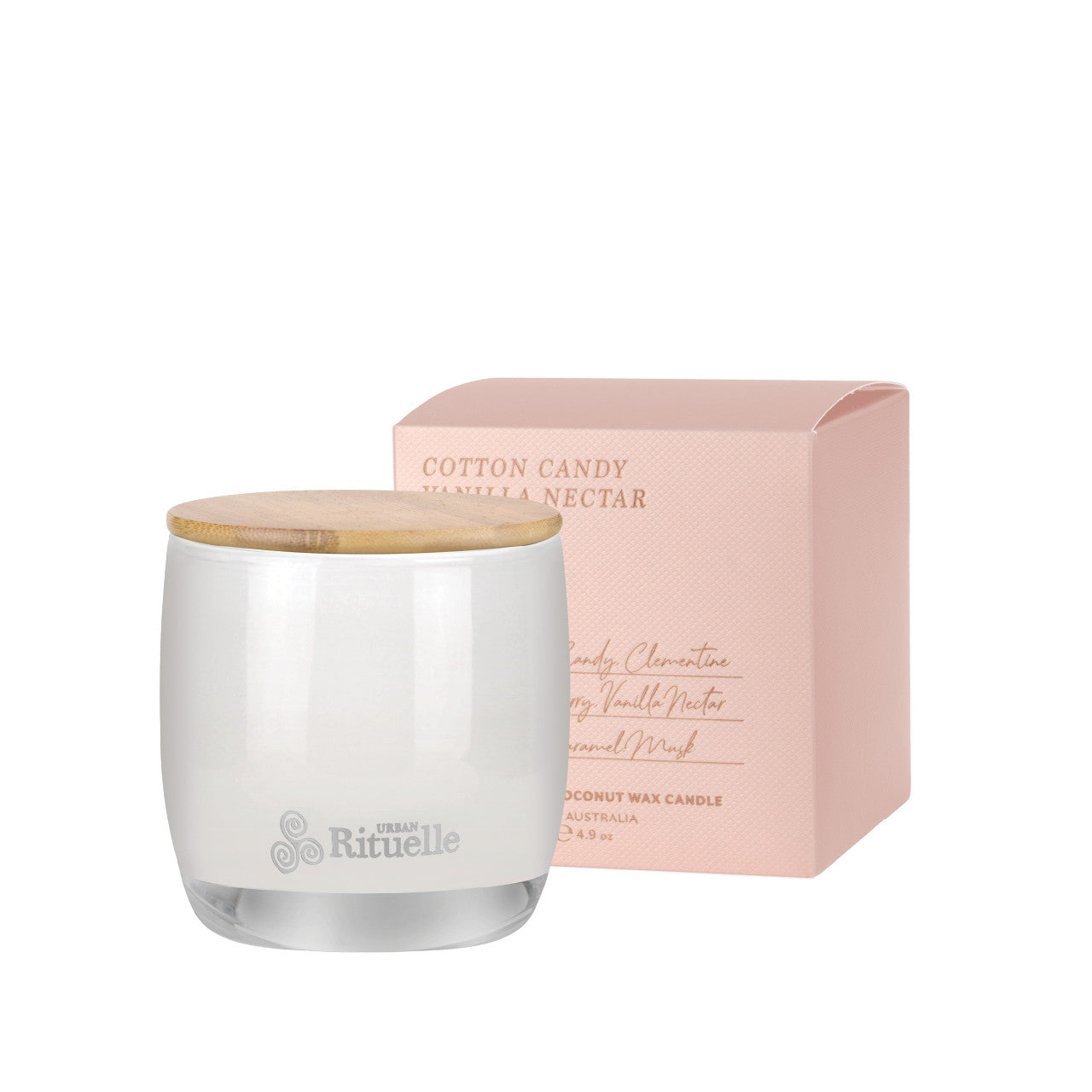 Cotton Candy, Vanilla Nectar, Musk, Toffee <br>TESTER: Scented Soy Candle | 140gm