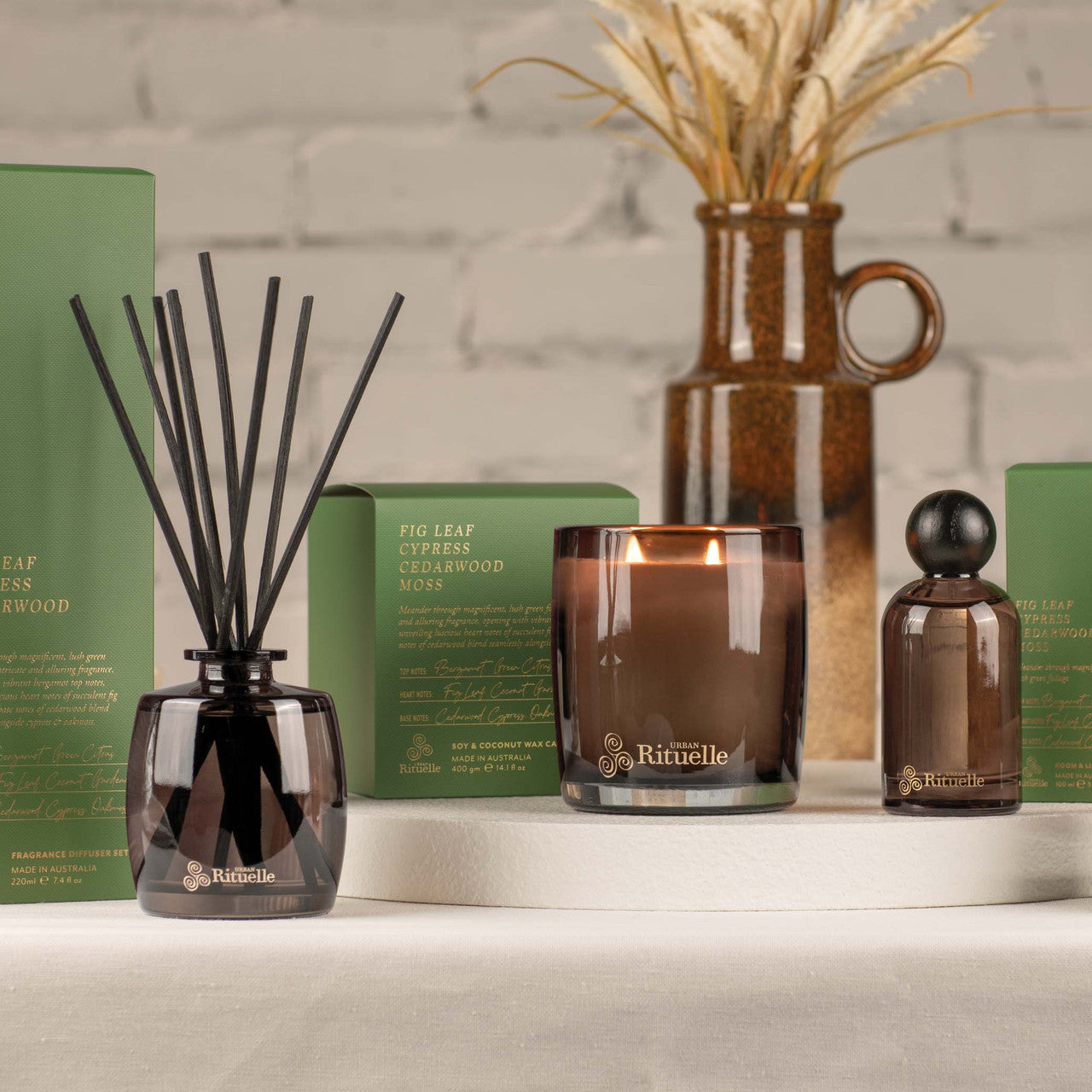 Fig Leaf, Cypress, Cedarwood, Moss Gift Set