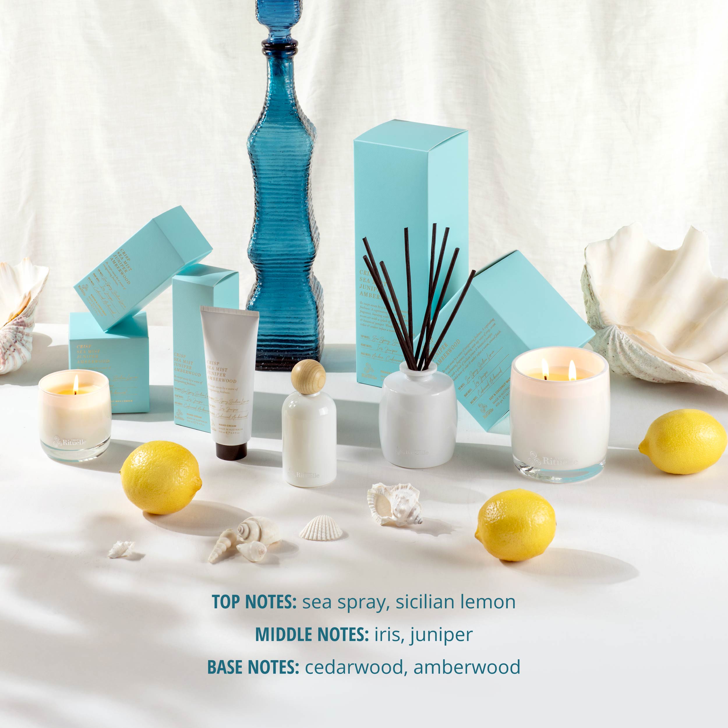 Crisp Sea Mist, Juniper, Amberwood<br>TESTER: Fragrance Diffuser Set | 90ml