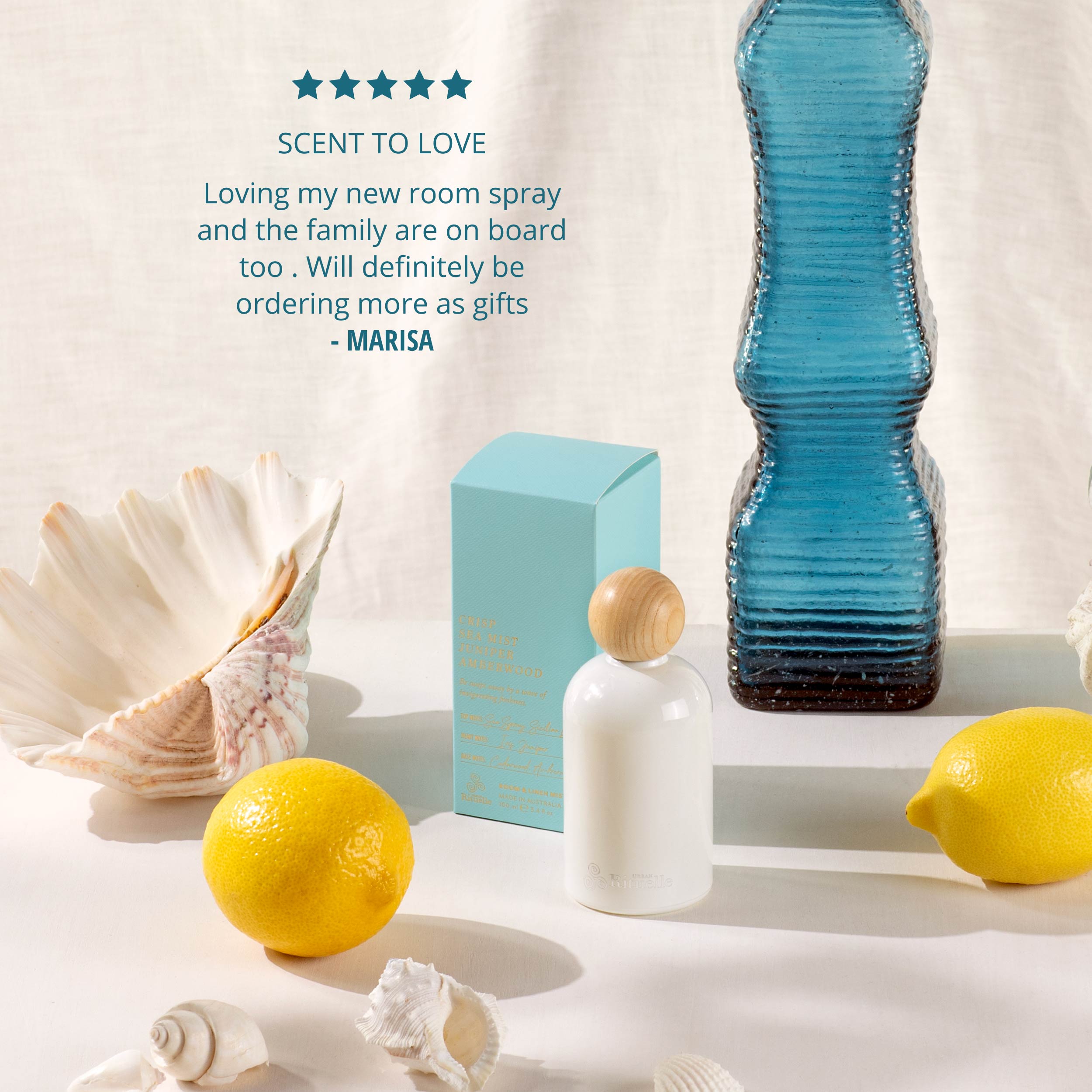 Crisp Sea Mist, Juniper, Amberwood<br>Room & Linen Mist | 100ml