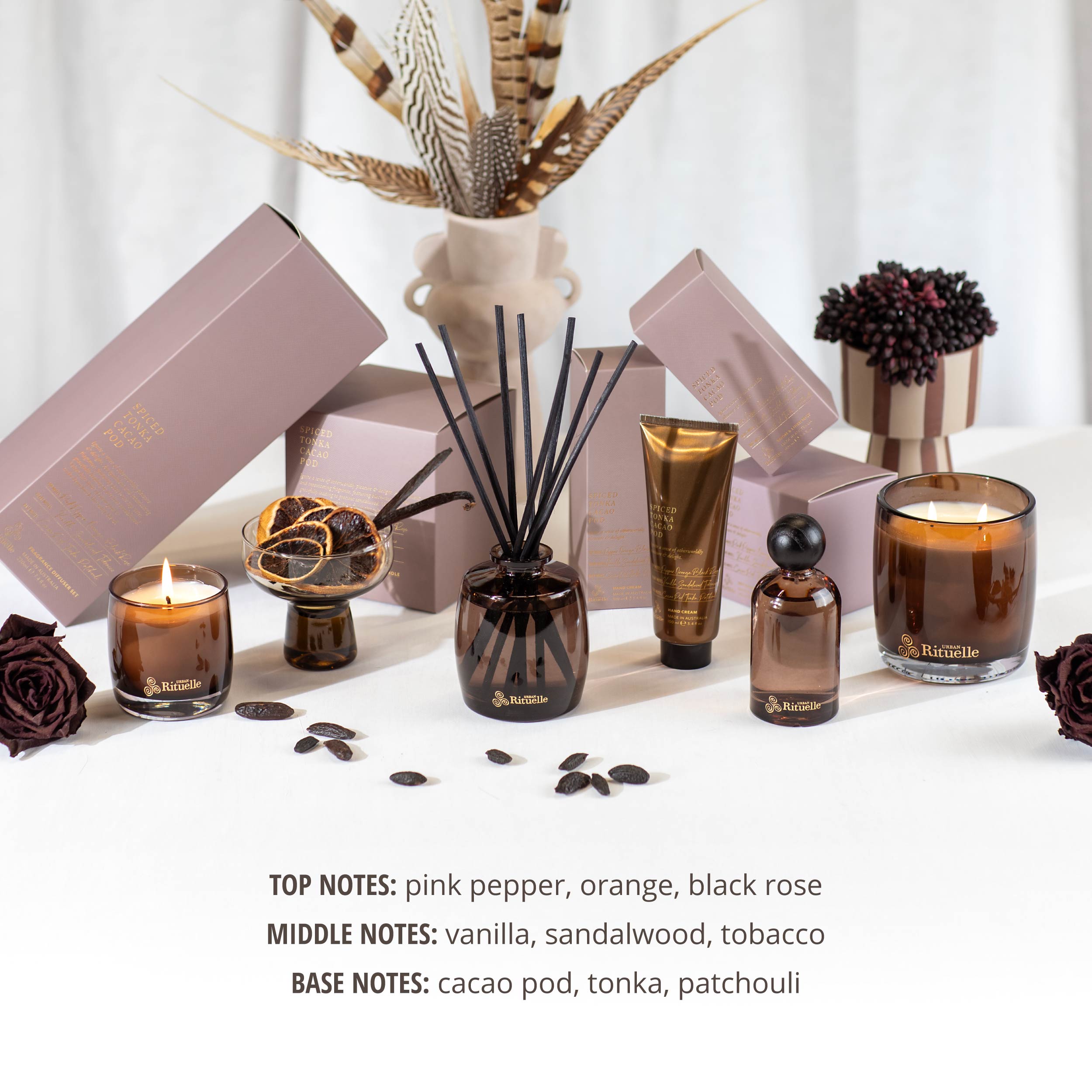 Apotheca Single Fragrance Package - Spiced Tonka, Cacao Pod