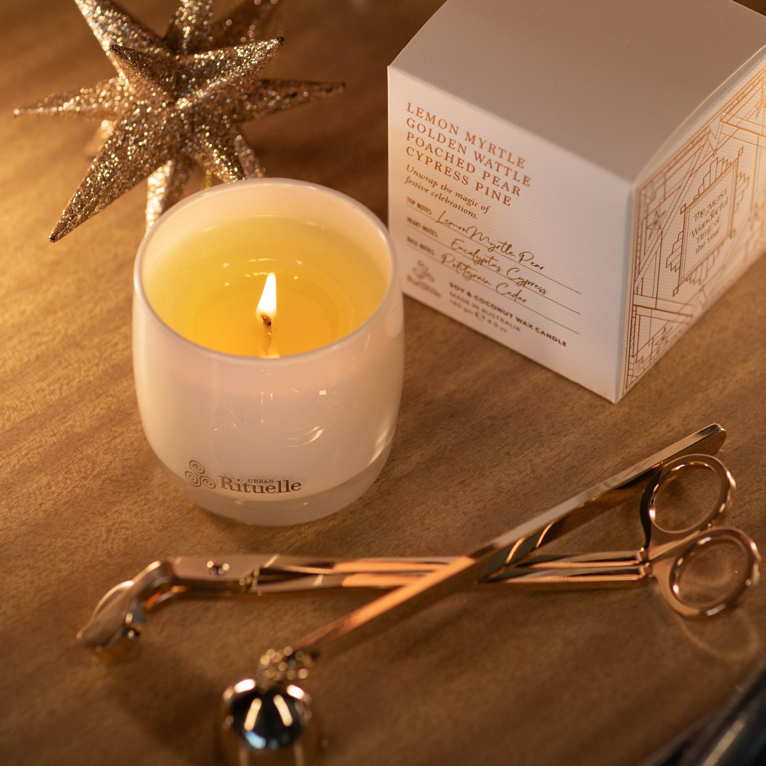 Apotheca Single Fragrance Package - Lemon Myrtle, Golden Wattle, Poached Pear, Cypress Pine