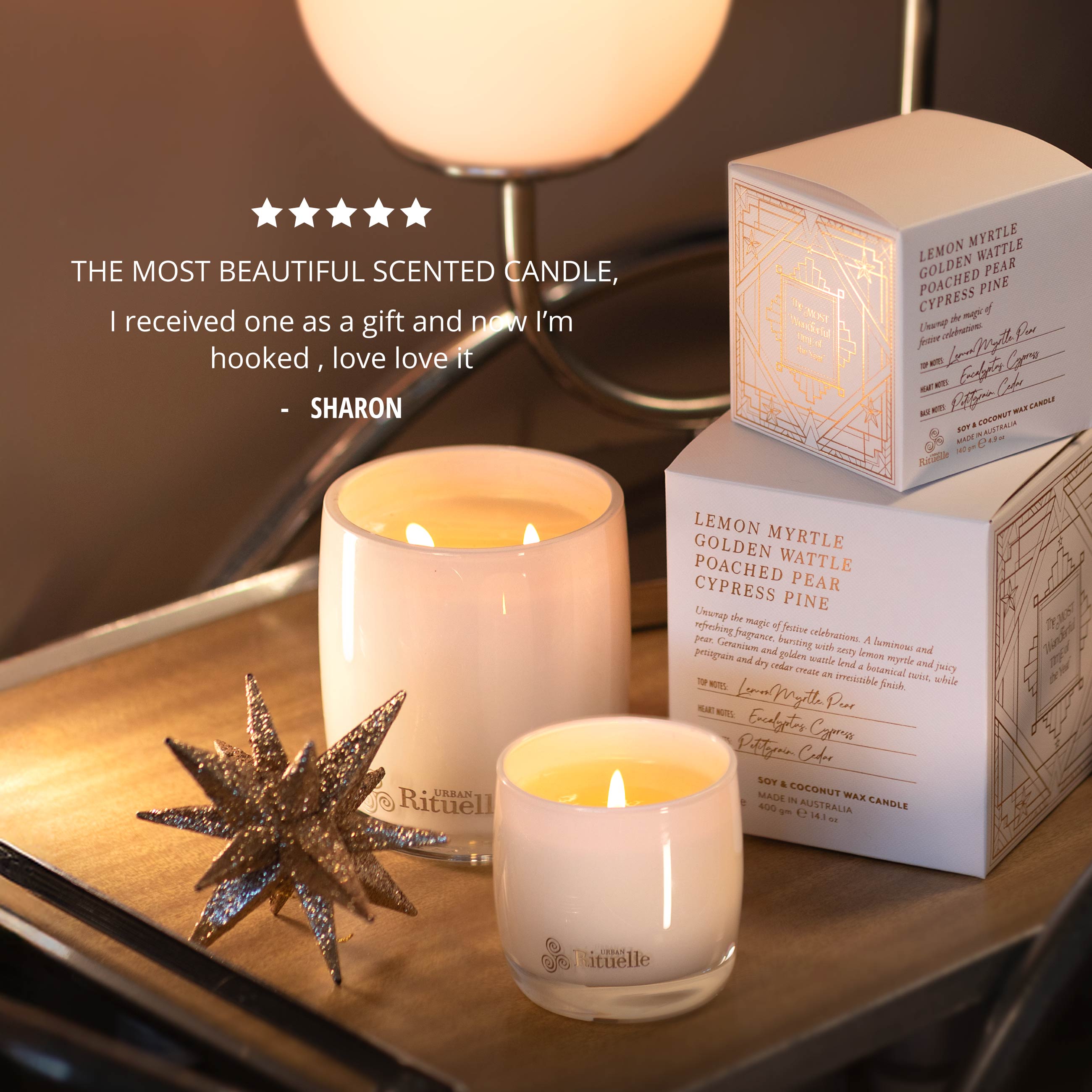 Apotheca Single Fragrance Package - Lemon Myrtle, Golden Wattle, Poached Pear, Cypress Pine