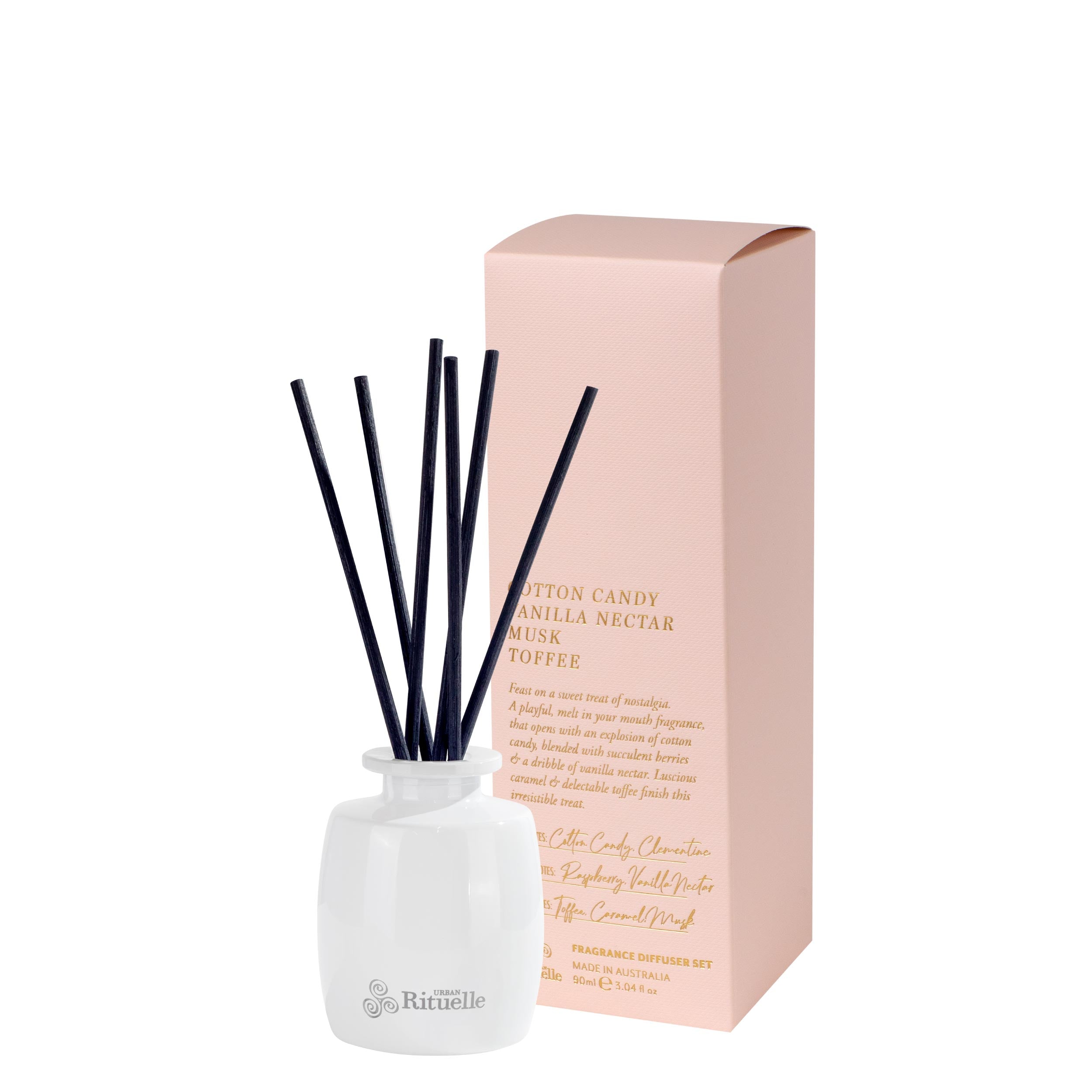Cotton Candy, Vanilla Nectar, Musk, Toffee<br> Fragrance Diffuser Set | 90ml