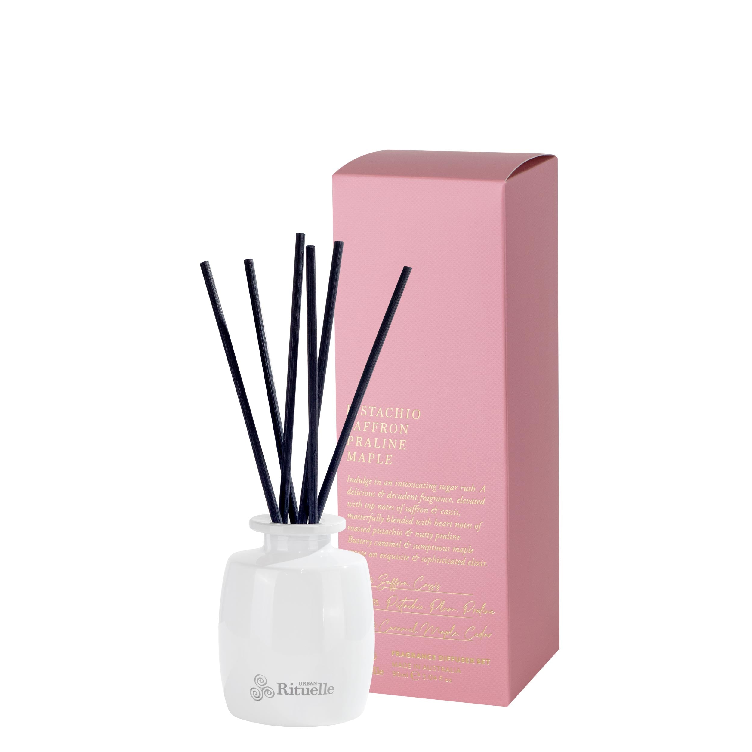 Pistachio, Saffron, Praline, Maple<br> Fragrance Diffuser Set | 90ml