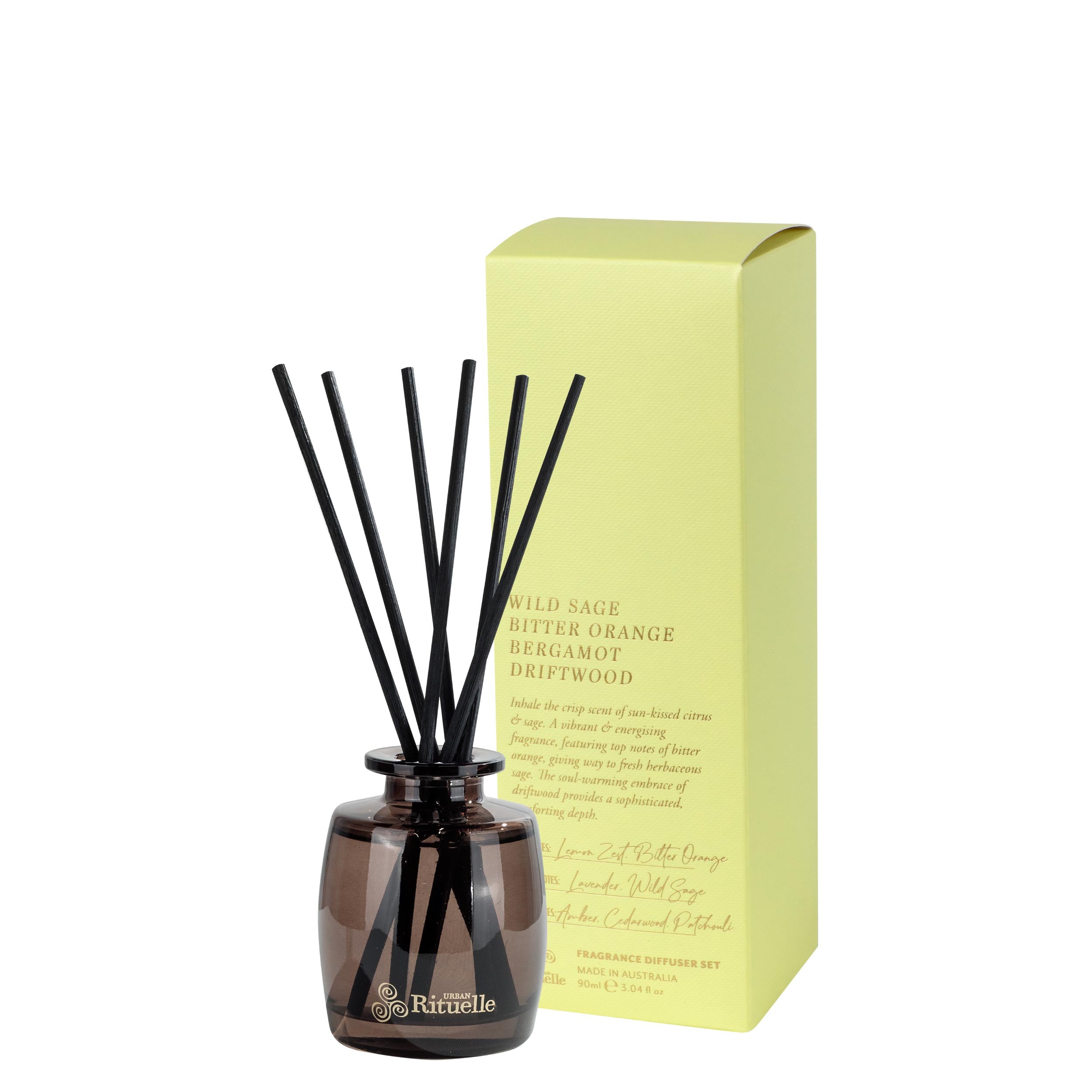 Wild Sage, Bitter Orange, Bergamot, Driftwood<br>TESTER: Fragrance Diffuser Set | 90ml