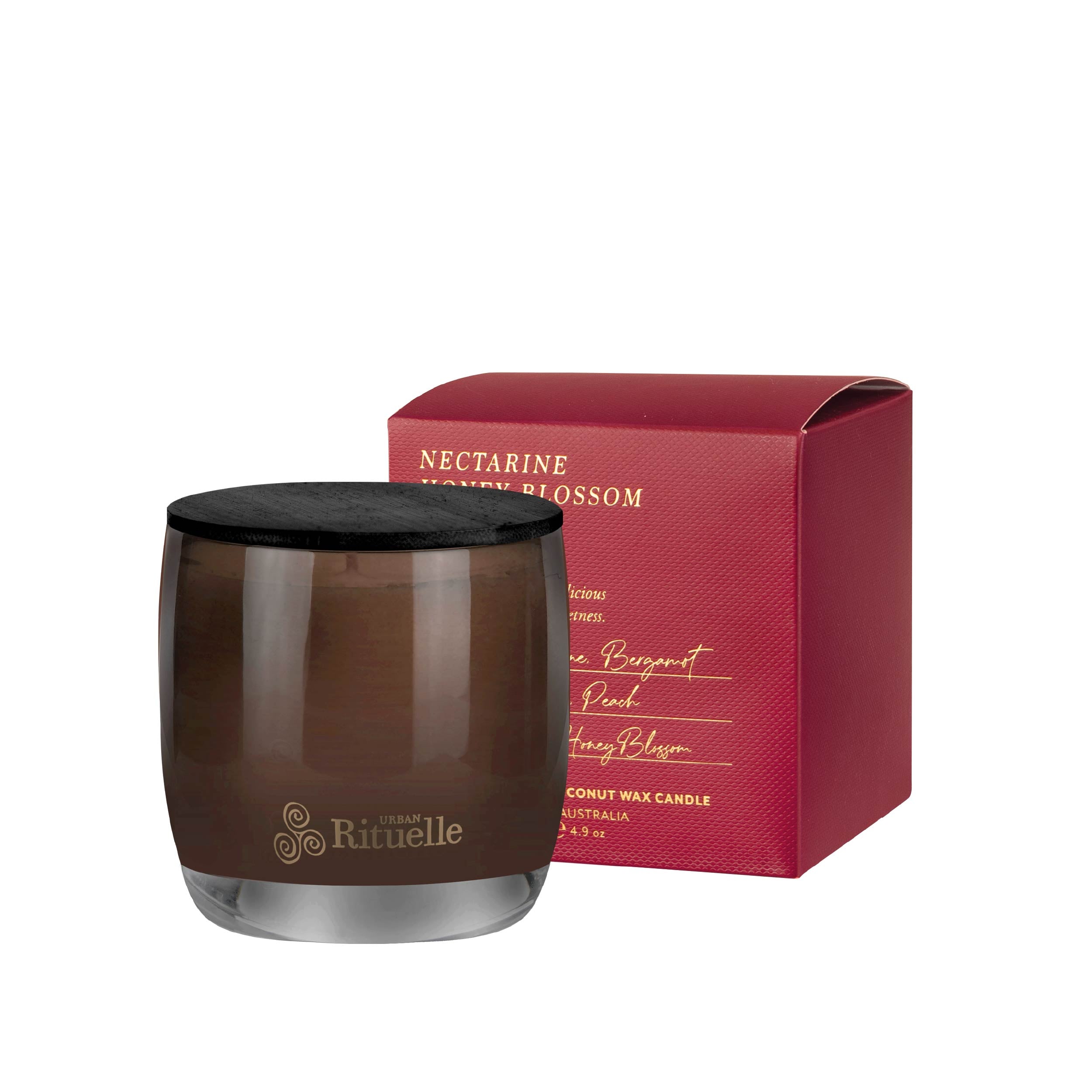Nectarine, Honey Blossom, Bergamot, Vetiver<br> TESTER: Scented Soy Candle - 140gm