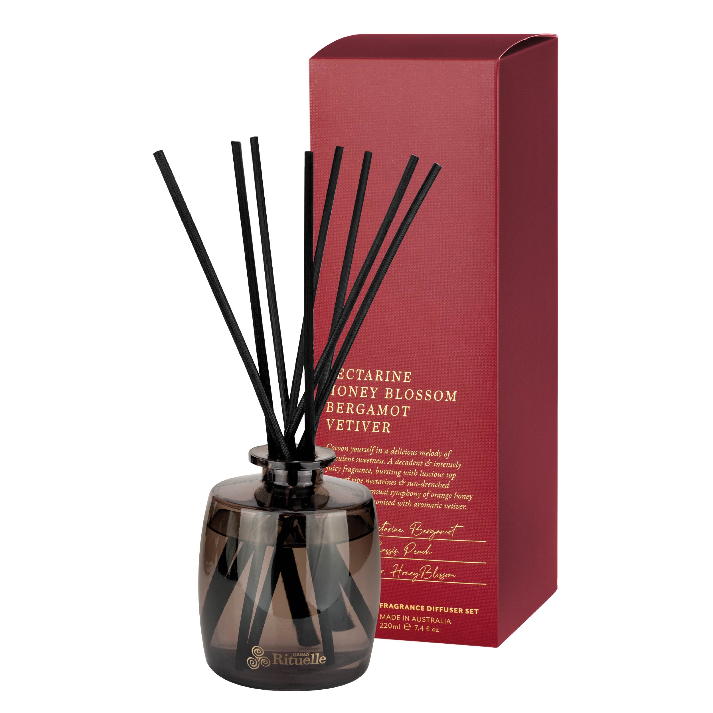 Nectarine, Honey Blossom, Bergamot, Vetiver<br> Fragrance Diffuser Set | 220ml