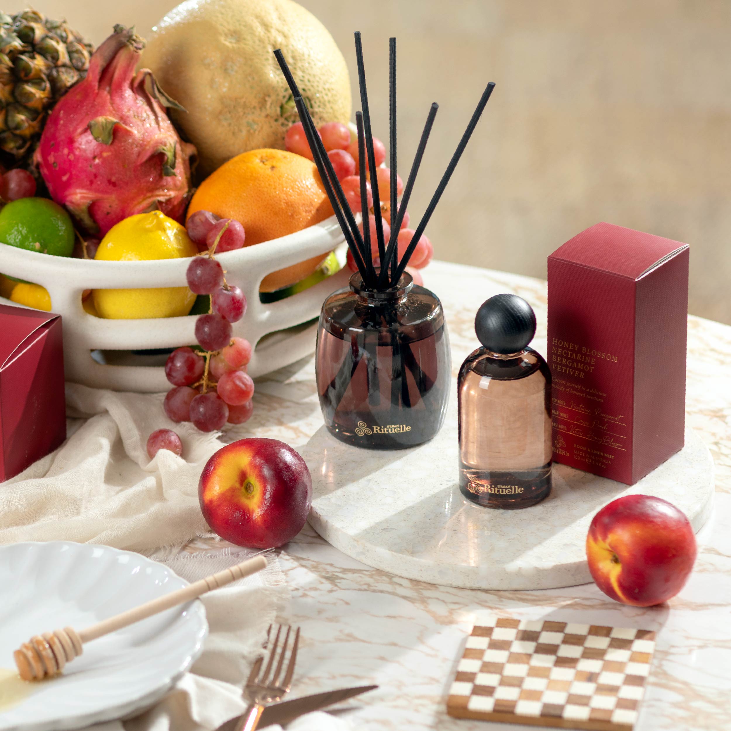 Apotheca Single Fragrance Package - Nectarine, Honey Blossom, Bergamot, Vetiver