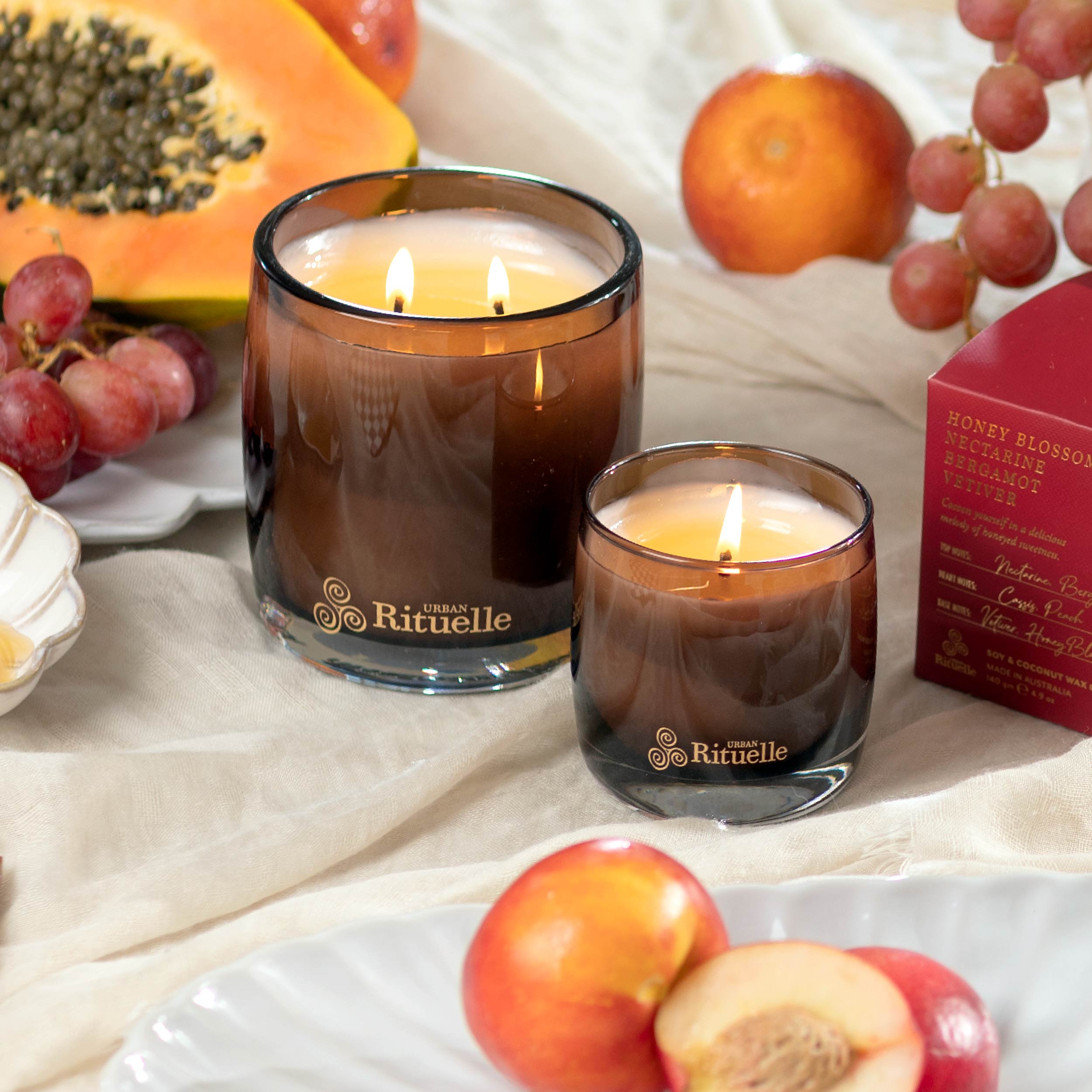 Apotheca Single Fragrance Package - Nectarine, Honey Blossom, Bergamot, Vetiver