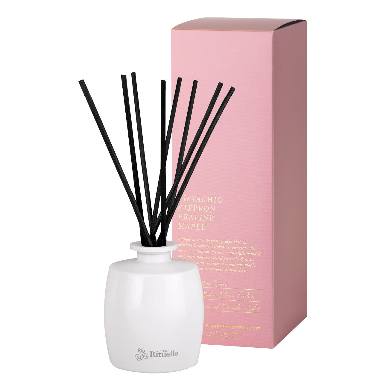 Pistachio, Saffron, Praline, Maple<br> Fragrance Diffuser Set | 220ml