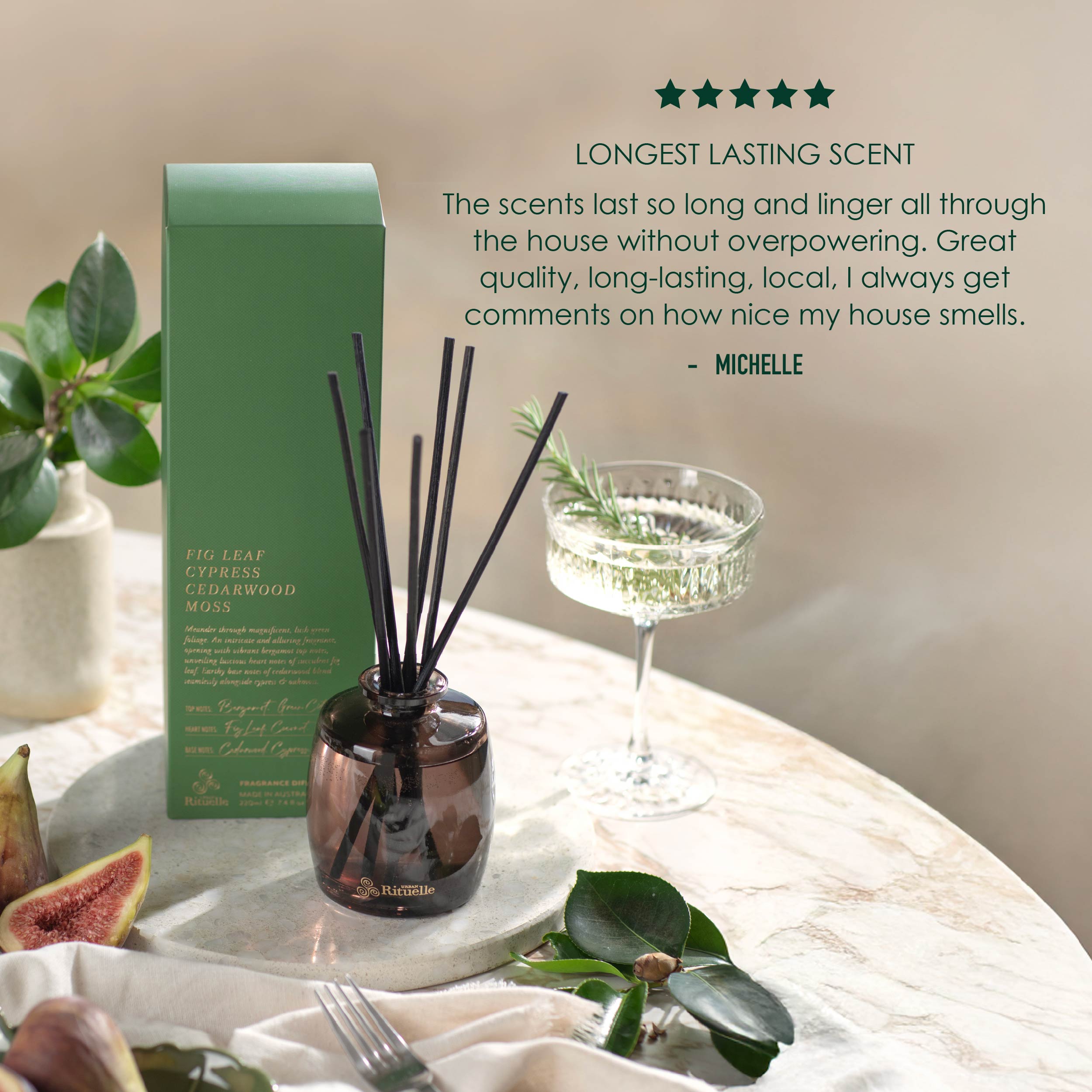 Apotheca Single Fragrance Package - Fig Leaf, Cypress, Cedarwood, Moss
