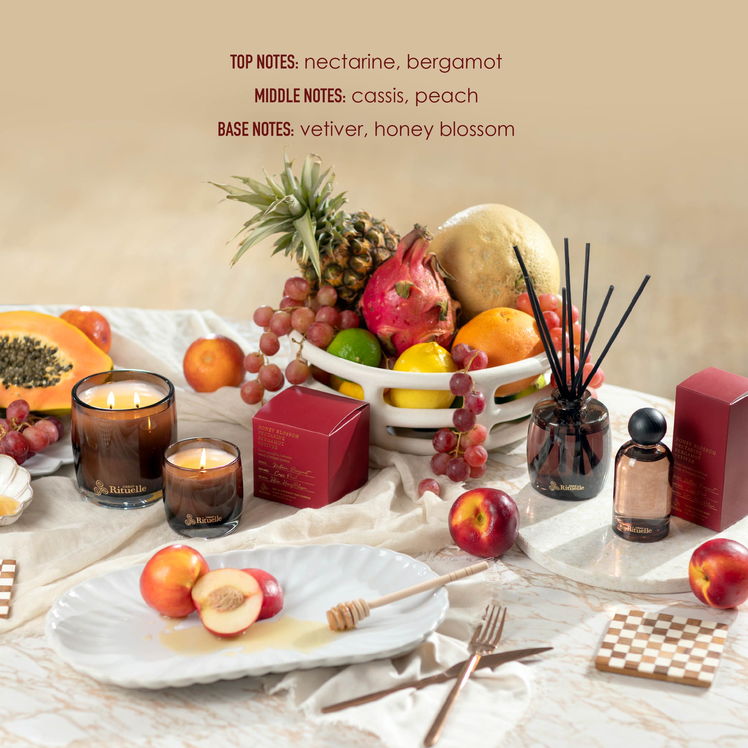 Nectarine, Honey Blossom, Bergamot, Vetiver <br> Eau De Parfum| 10ml