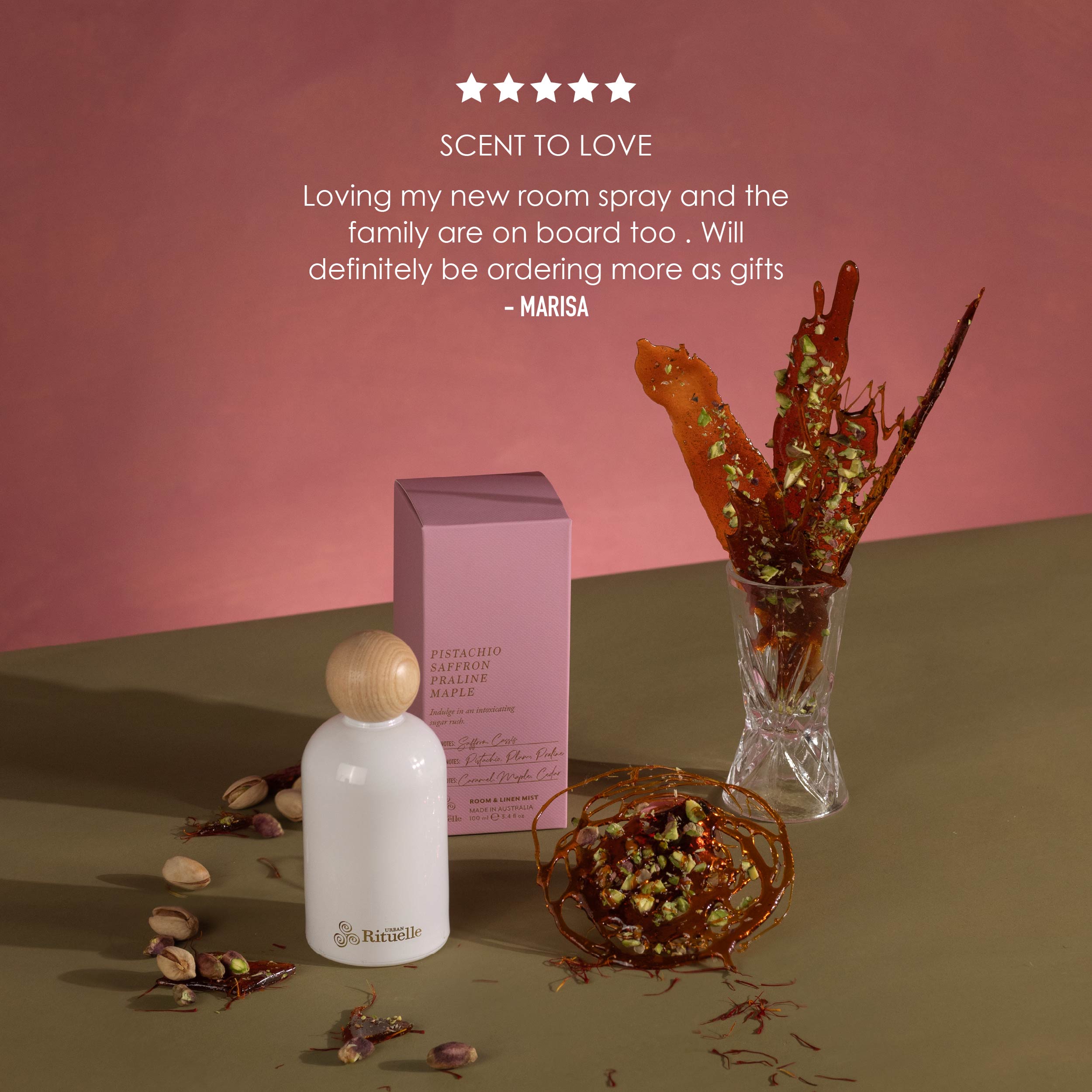 Apotheca Single Fragrance Package - Pistachio, Saffron, Praline, Maple