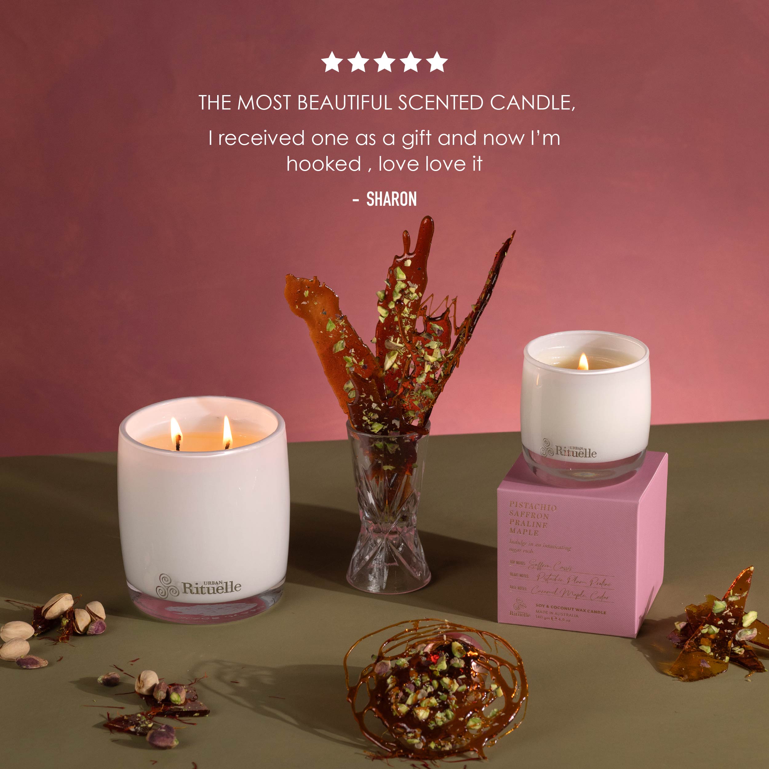 Apotheca Single Fragrance Package - Pistachio, Saffron, Praline, Maple
