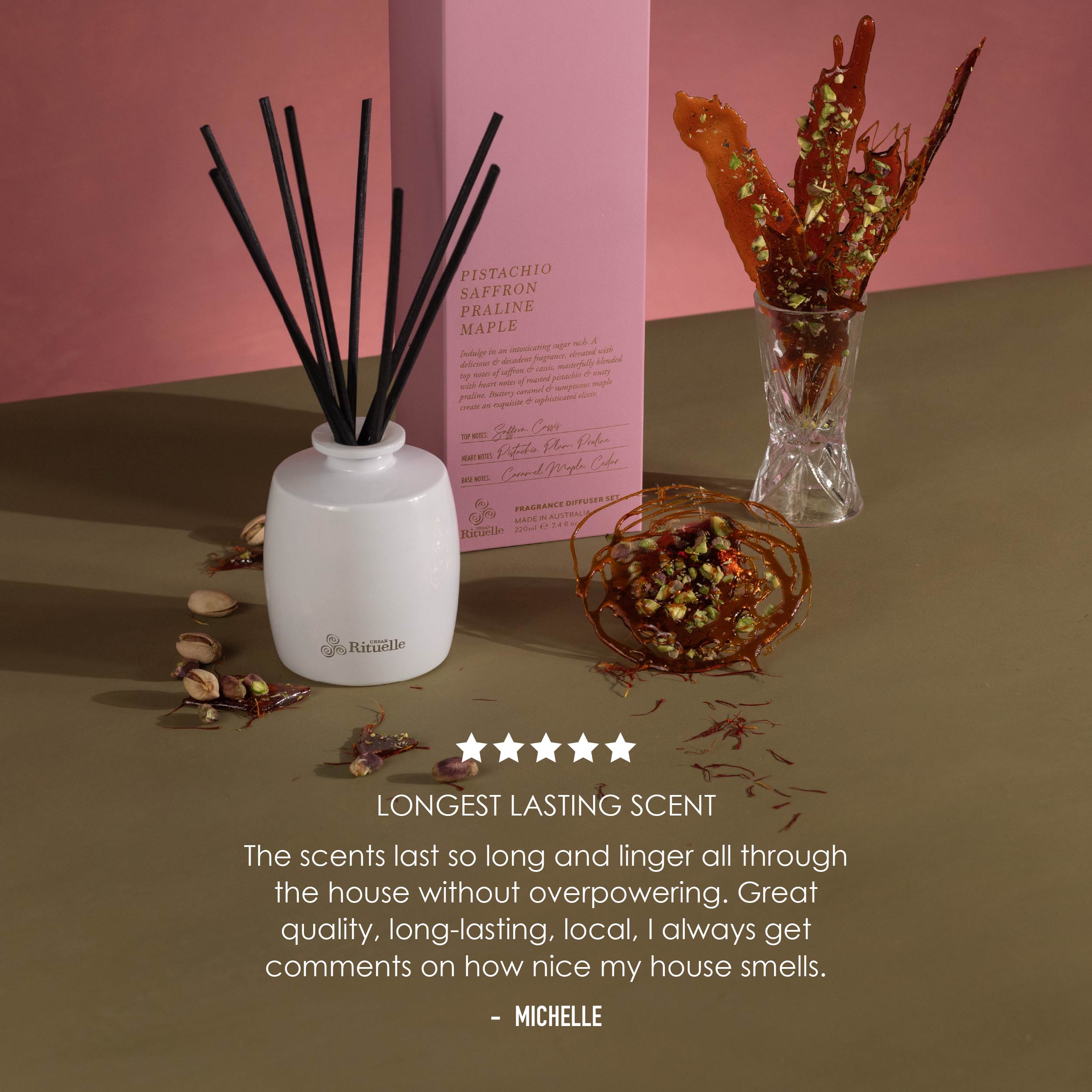 Apotheca Single Fragrance Package - Pistachio, Saffron, Praline, Maple