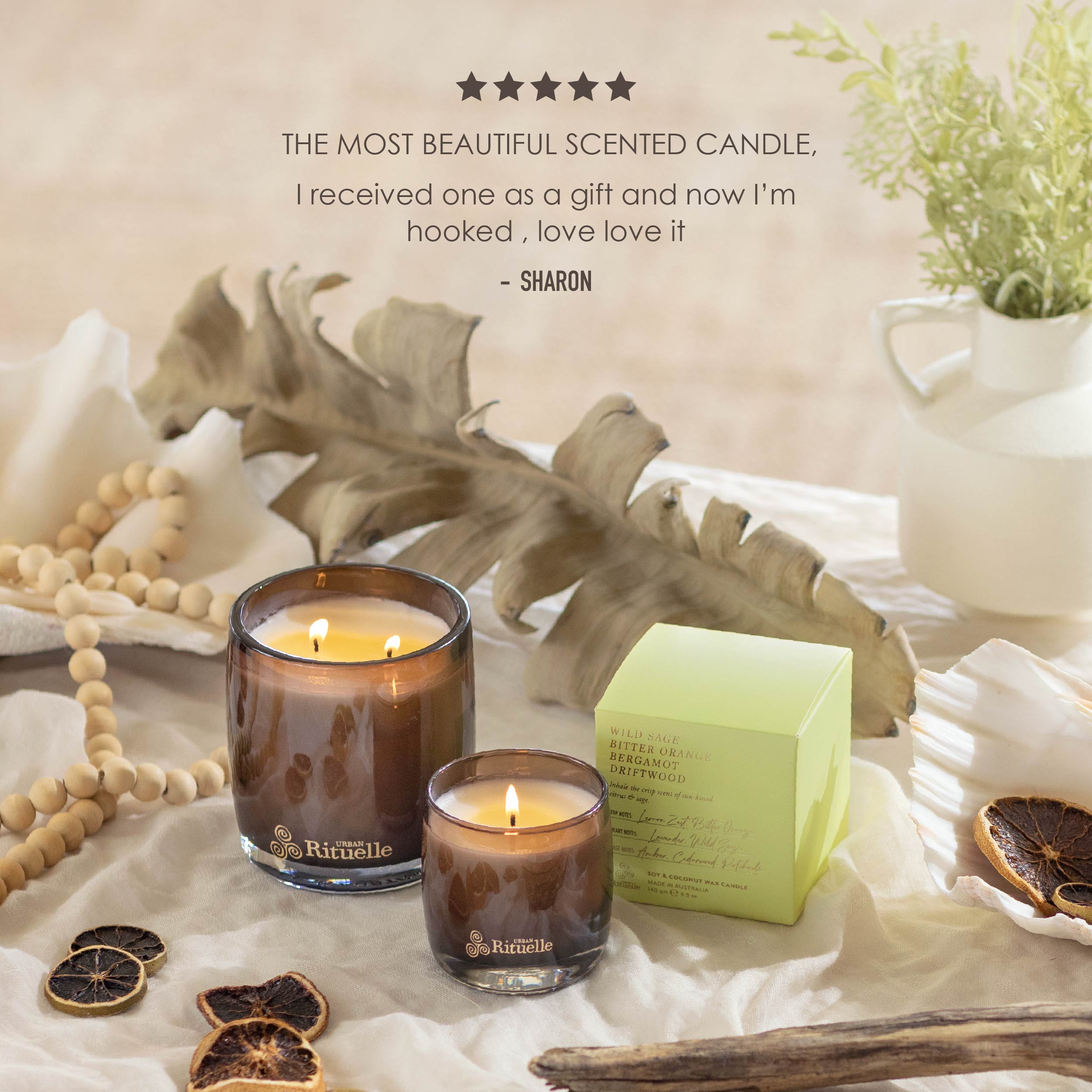 Apotheca Single Fragrance Package - Wild Sage, Bitter Orange, Bergamot, Driftwood