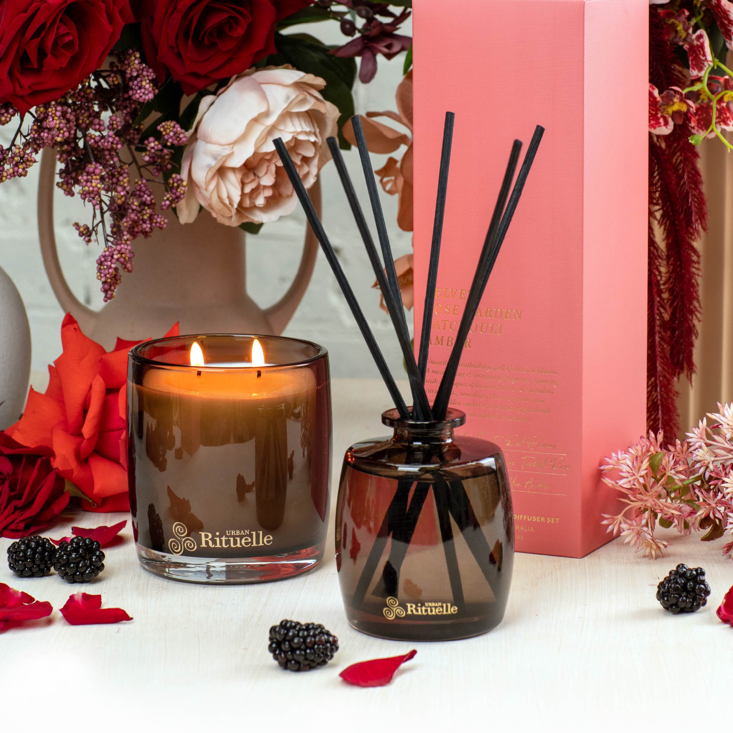 Velvet Rose Garden, Patchouli, Amber<br> Gift Set