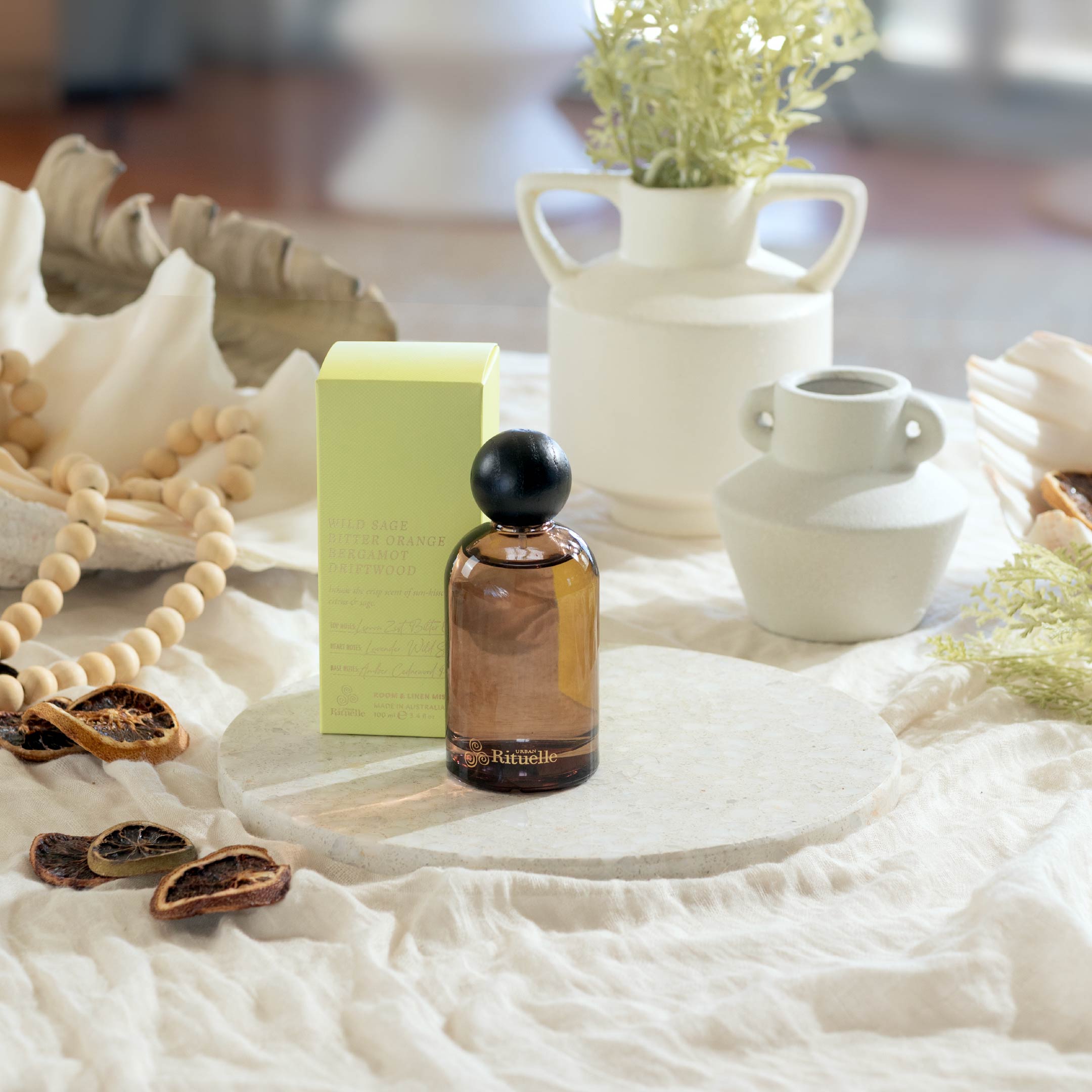 Wild Sage, Bitter Orange, Bergamot, Driftwood<br> Room & Linen Mist | 100ml