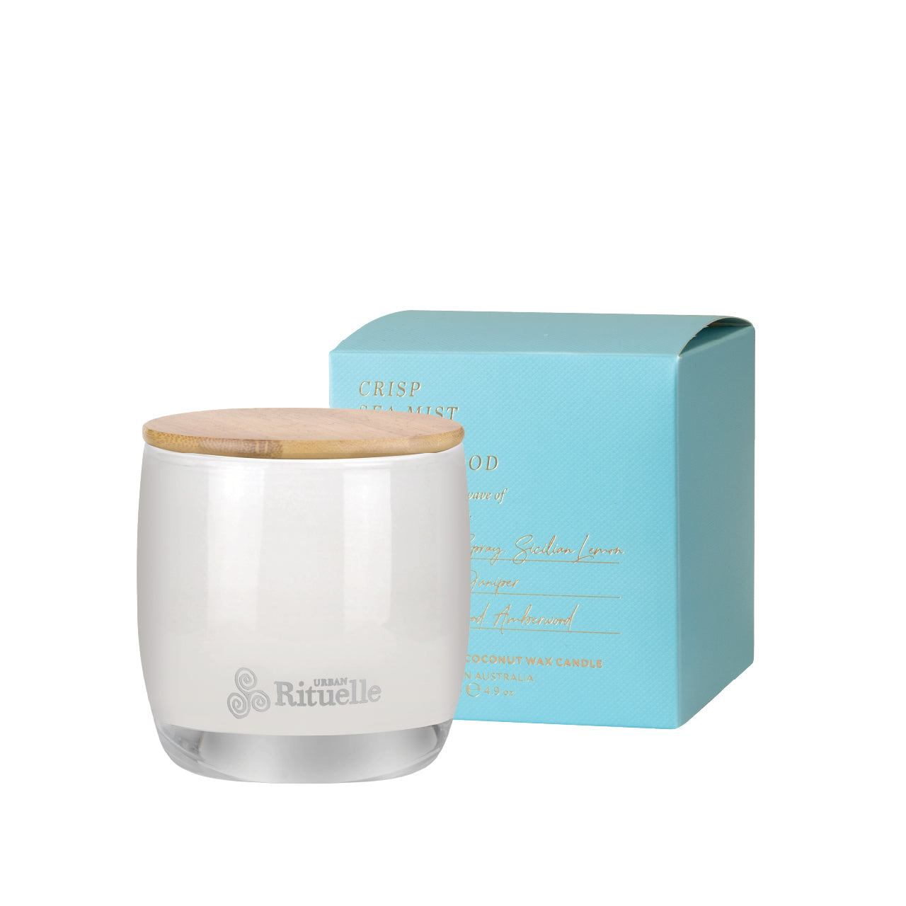 Crisp Sea Mist, Juniper, Amberwood<br> TESTER: Scented Soy Candle | 140gm