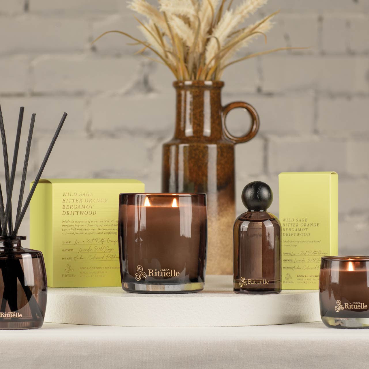Wild Sage, Bitter Orange, Bergamot, Driftwood<br> Scented Soy Candle | 400gm