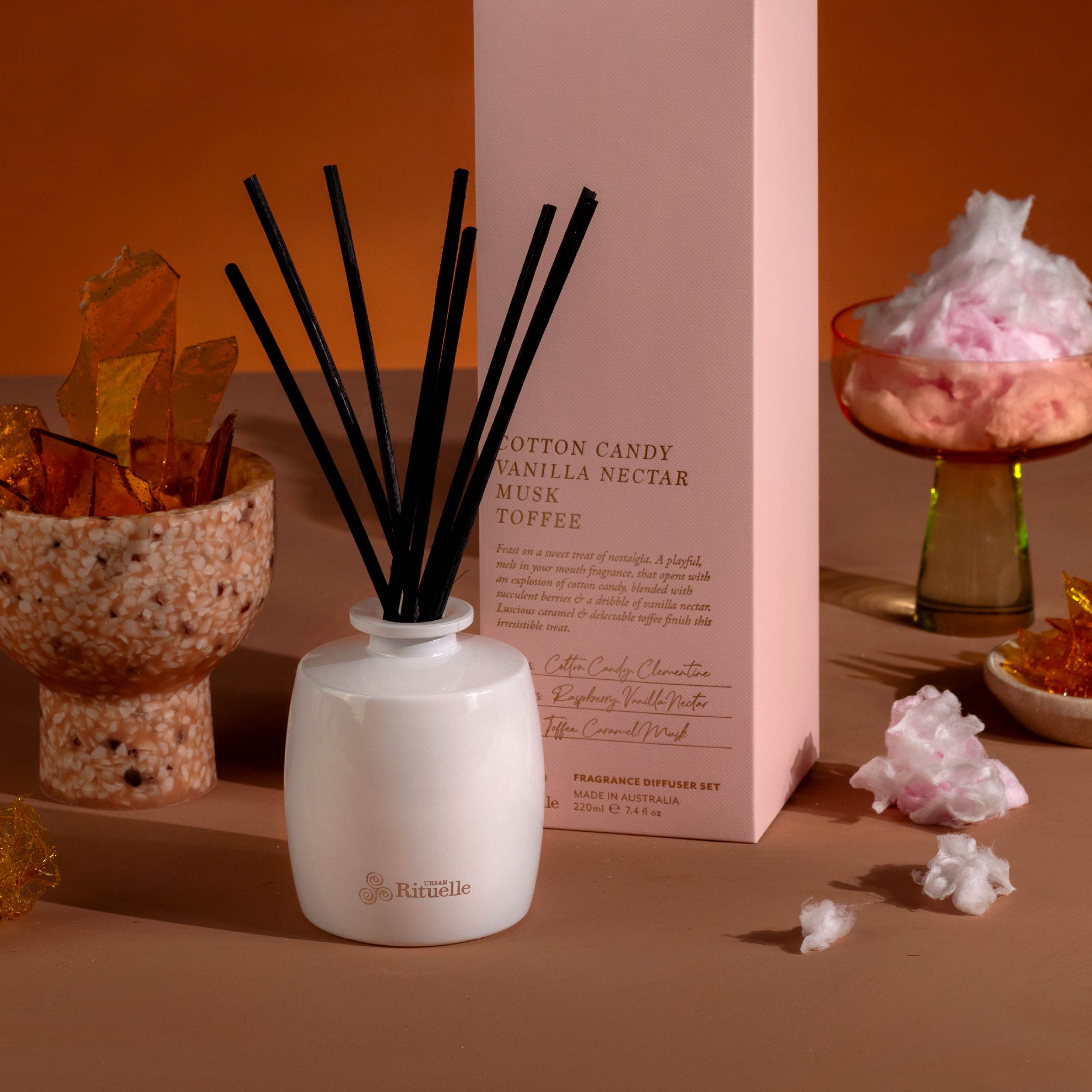 Apotheca Single Fragrance Package - Cotton Candy, Vanilla Nectar, Musk, Toffee
