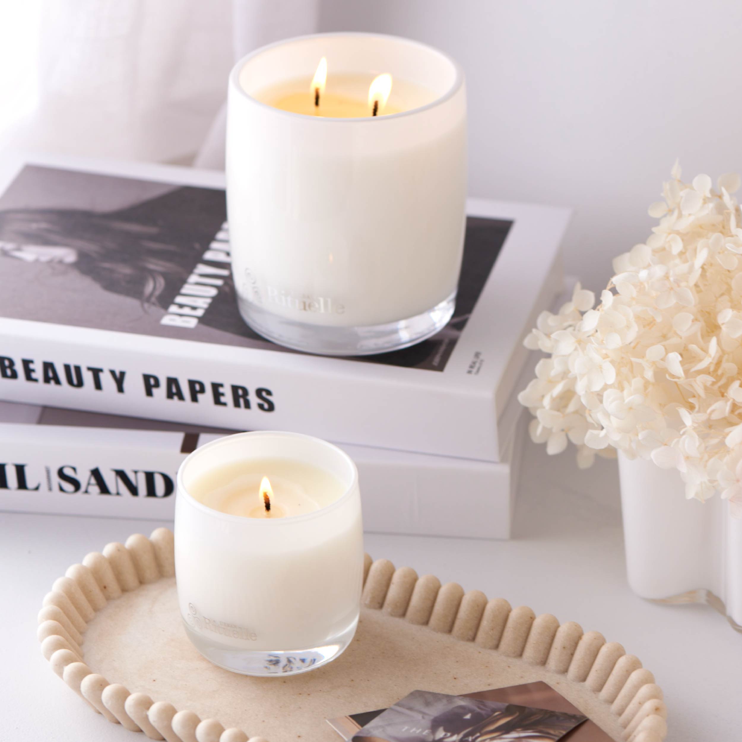 Lemongrass, Mandarin Zest, Tahitian Lime, Sandalwood<br> Scented Soy Candle | 400gm