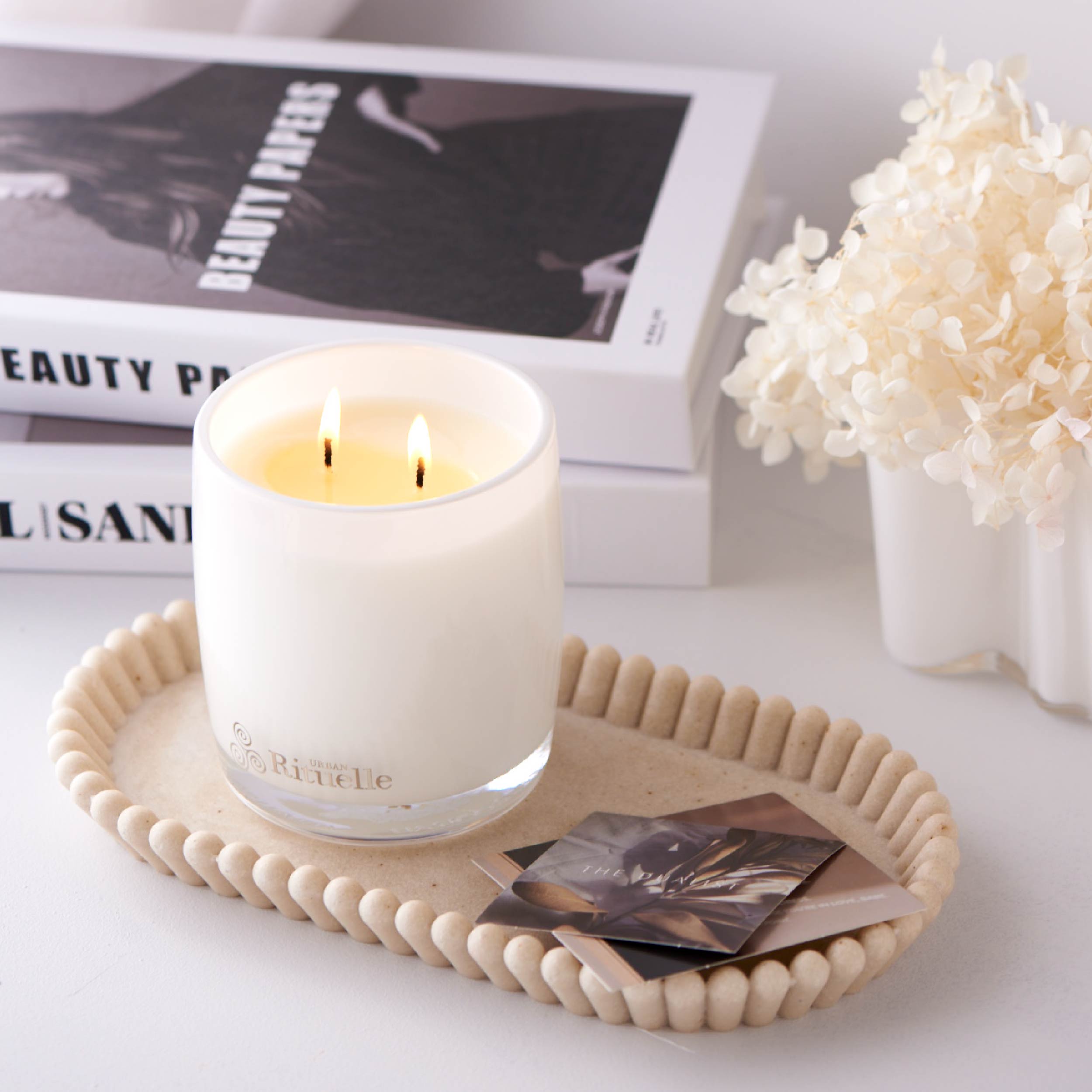 Crisp Sea Mist, Juniper, Amberwood<br> TESTER: Scented Soy Candle | 140gm