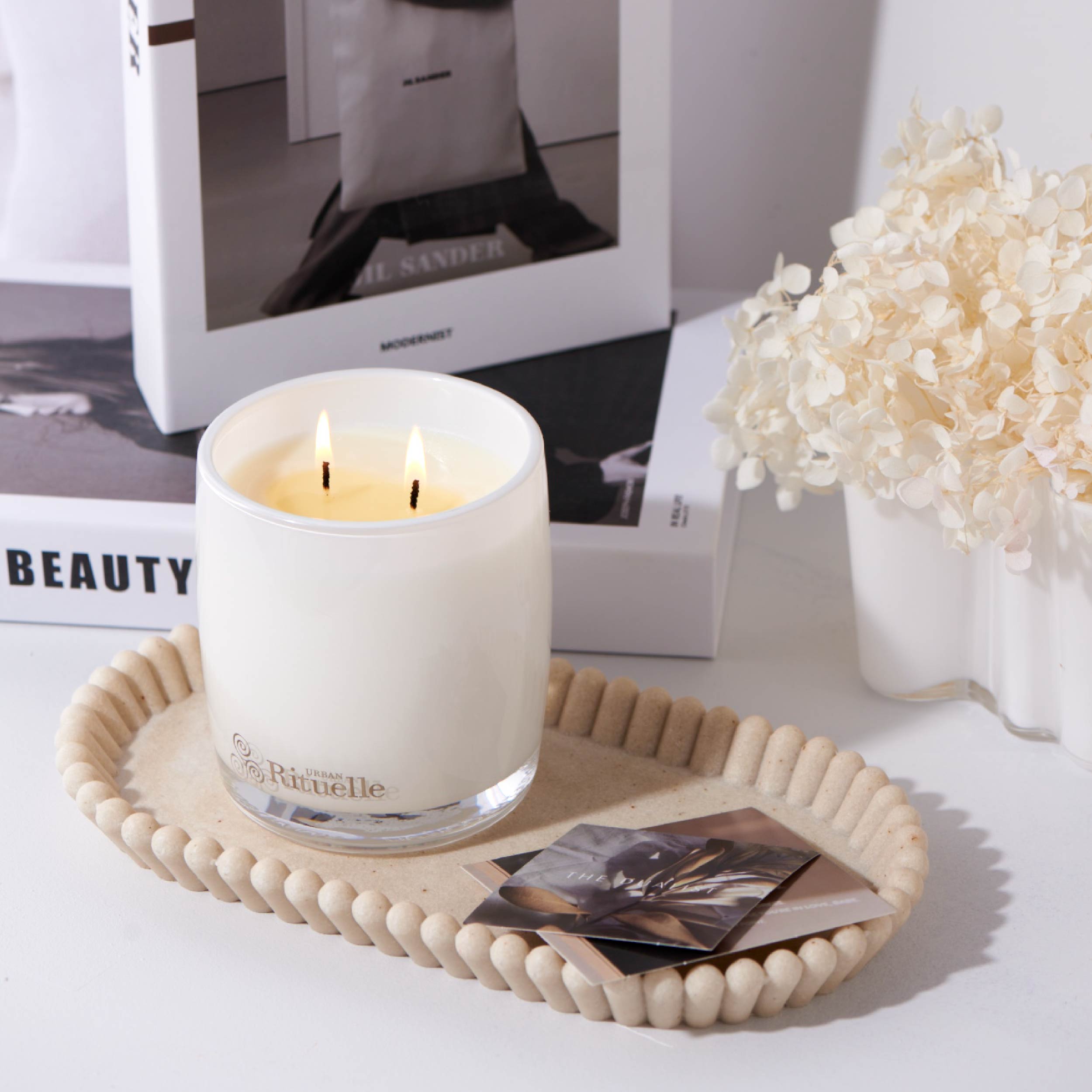 Pistachio, Saffron, Praline, Maple<br> Scented Soy Candle | 400gm