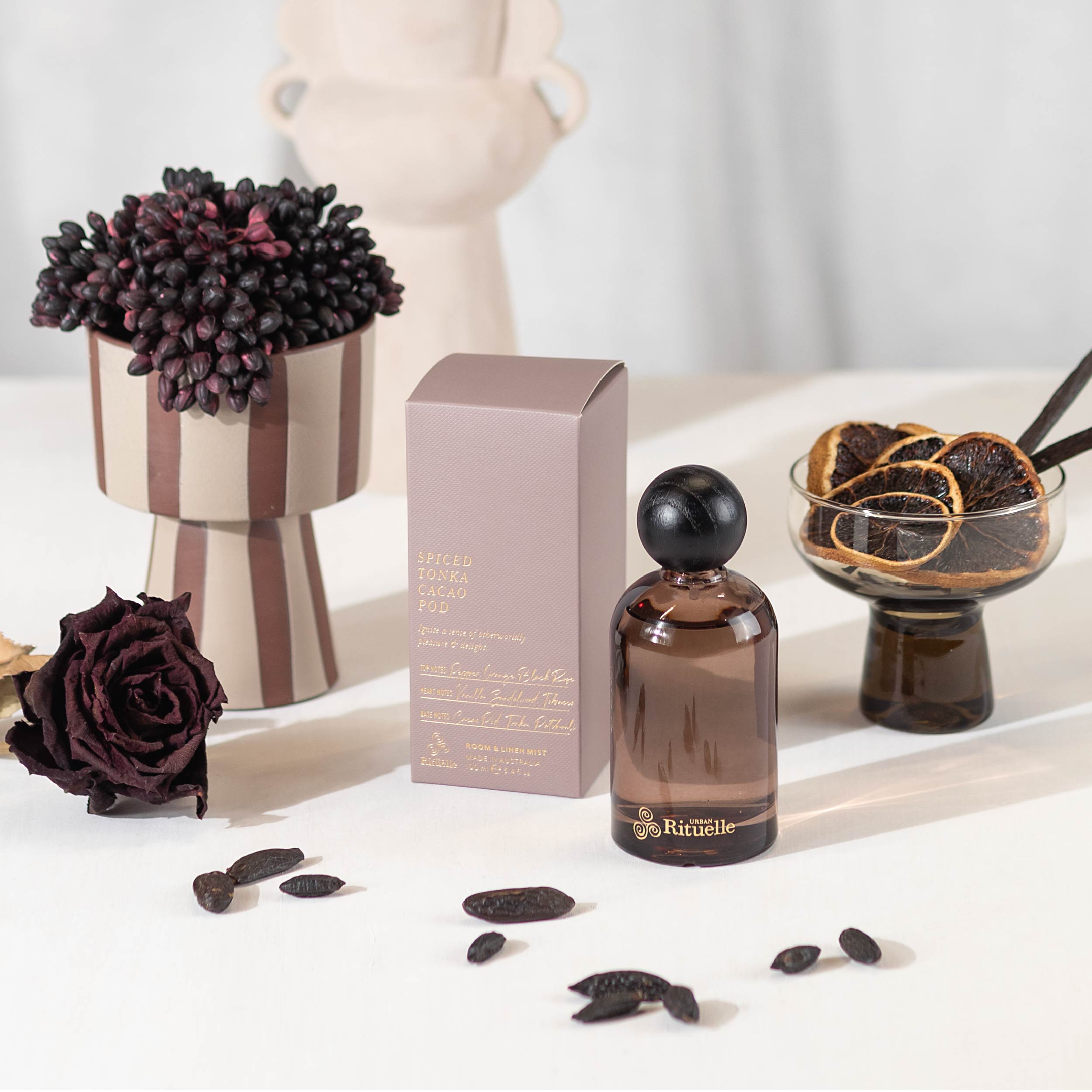 Spiced Tonka, Cacao Pod<br> TESTER: Room & Linen Mist