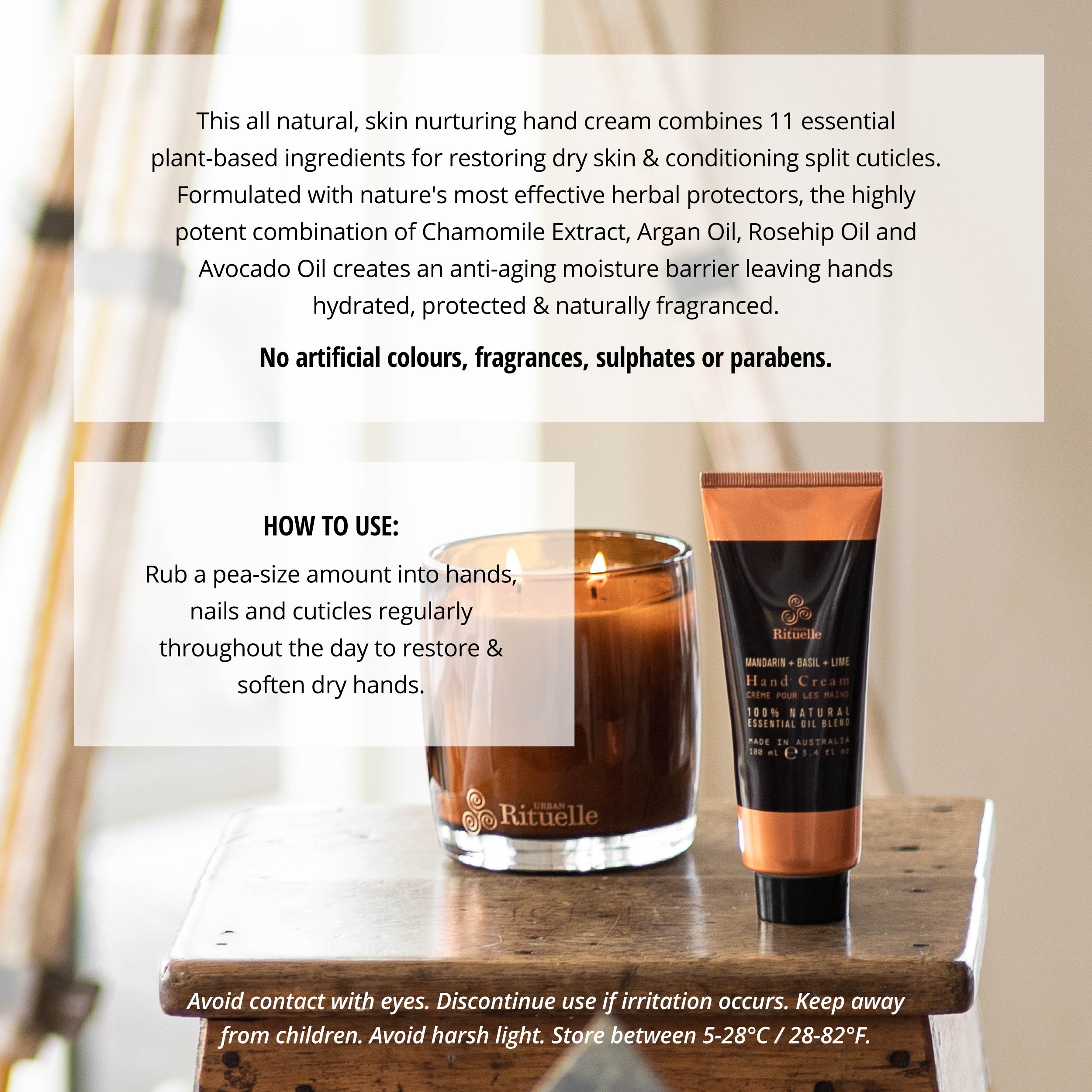 Mandarin, Basil & Lime<br> Hand Cream | 100ml