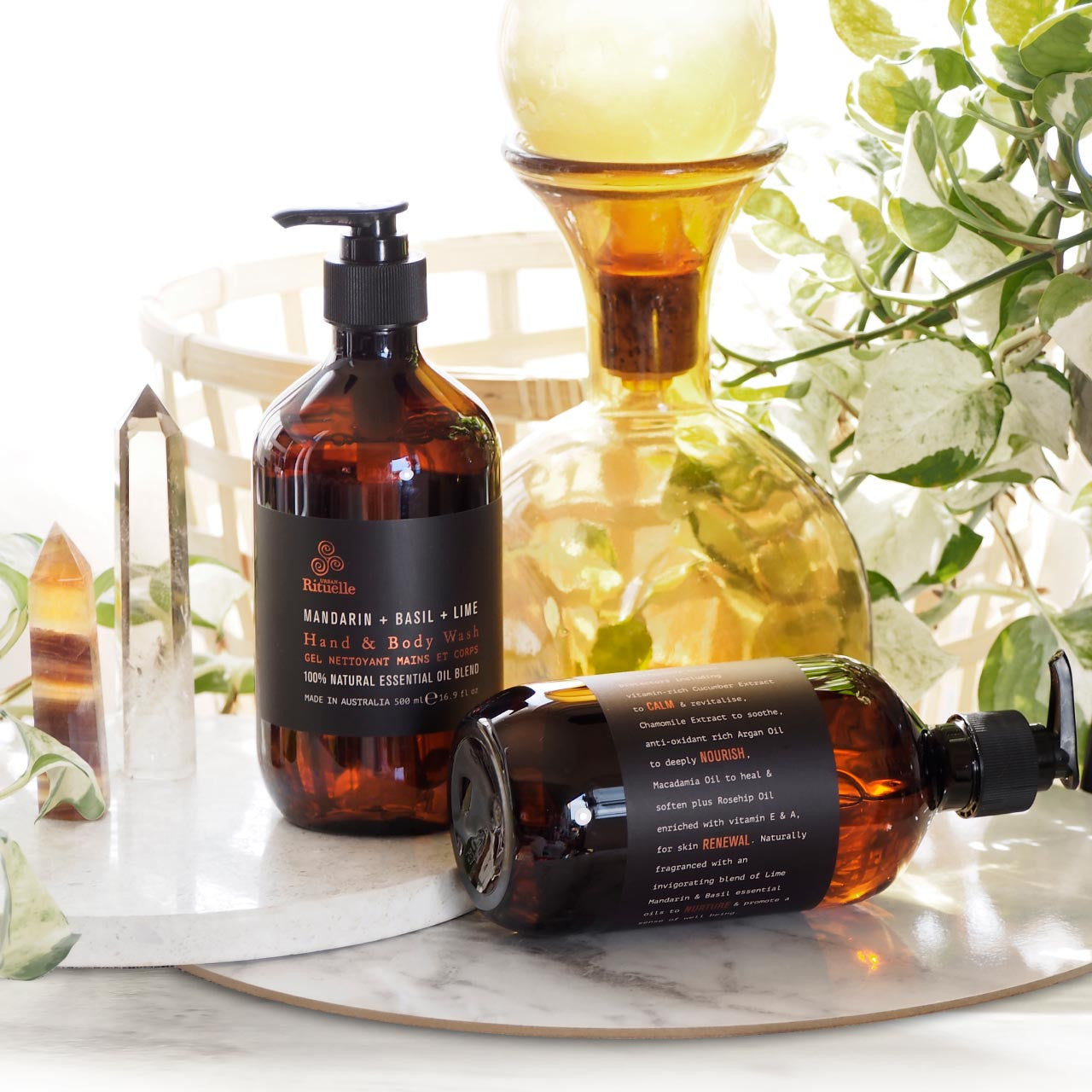 Mandarin, Basil & Lime<br> Cleanse & Nourish Gift Duet | 2 x 500ml