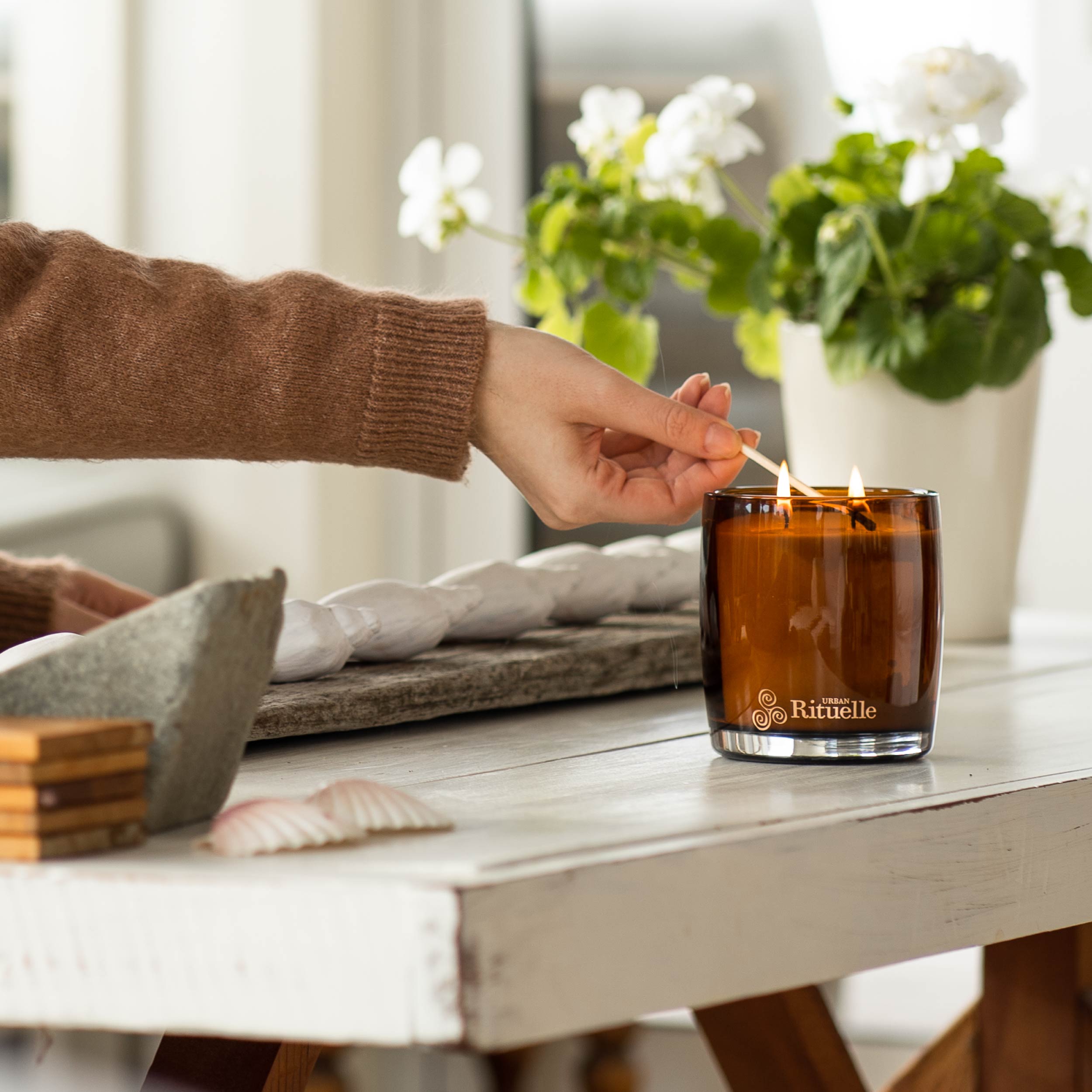 Mandarin, Basil & Lime<br> Scented Soy Candle | 400gm