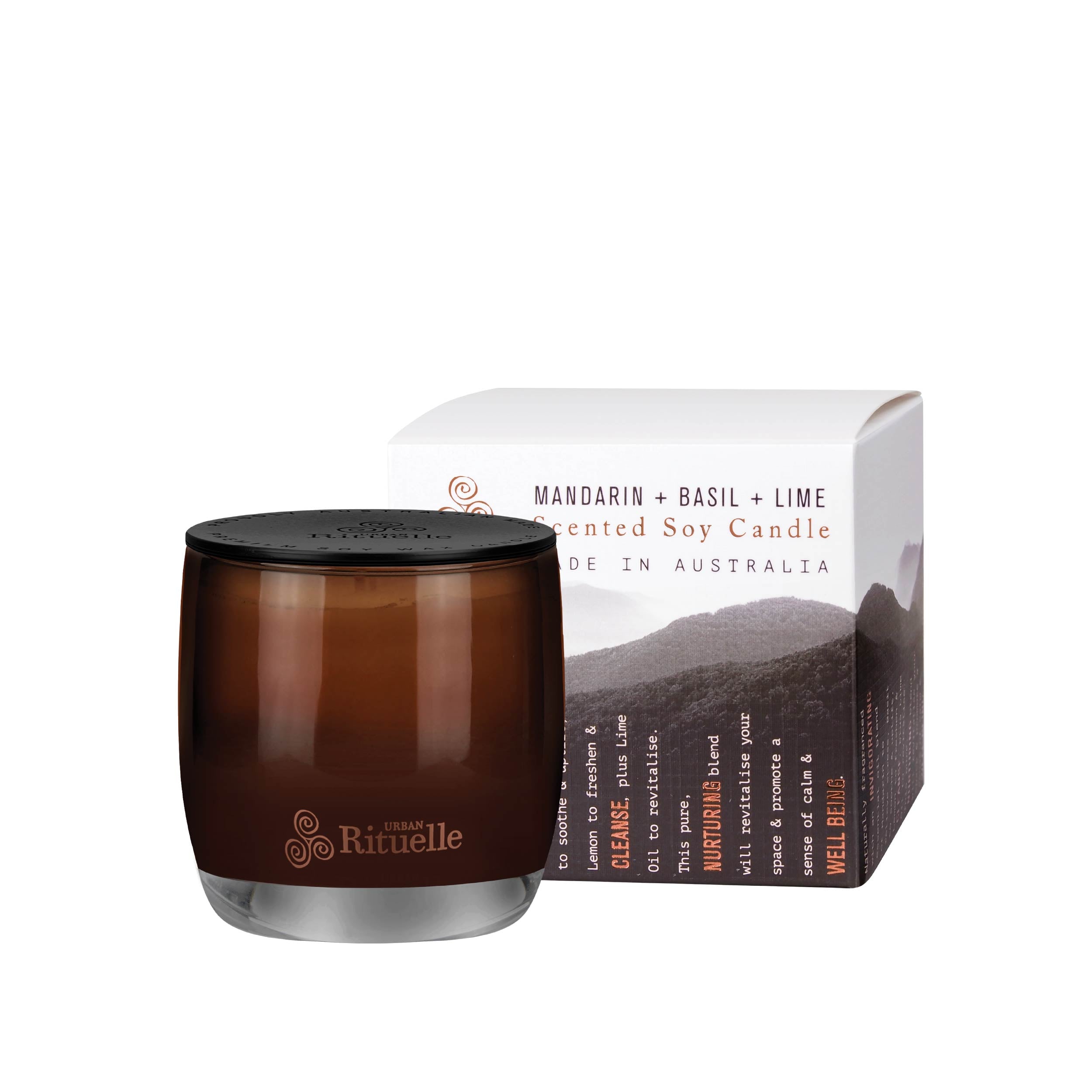 Mandarin, Basil & Lime<br> TESTER: Scented Soy Candle - 140gm