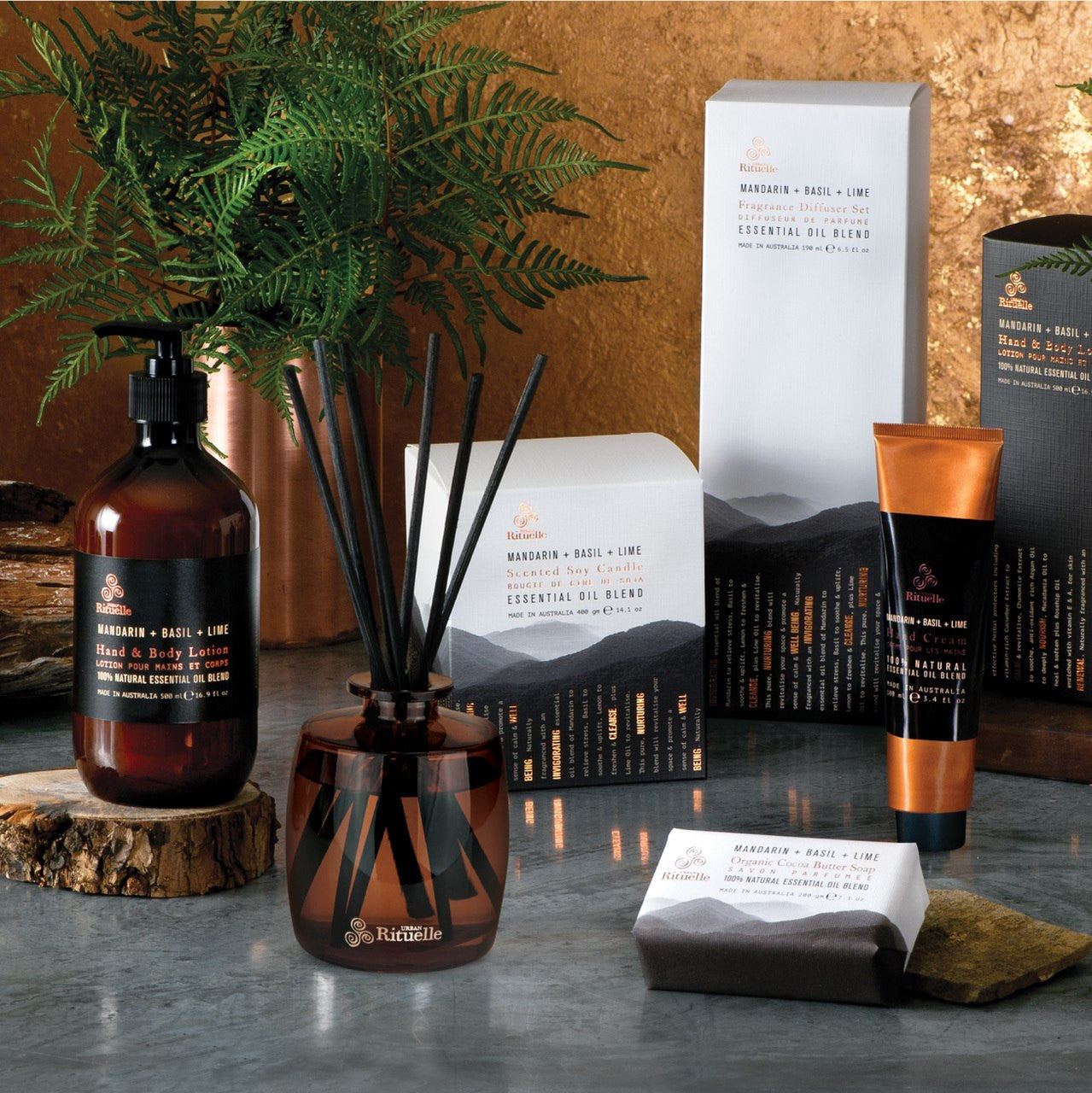 Mandarin, Basil & Lime<br> Fragrance Diffuser Set | 220ml