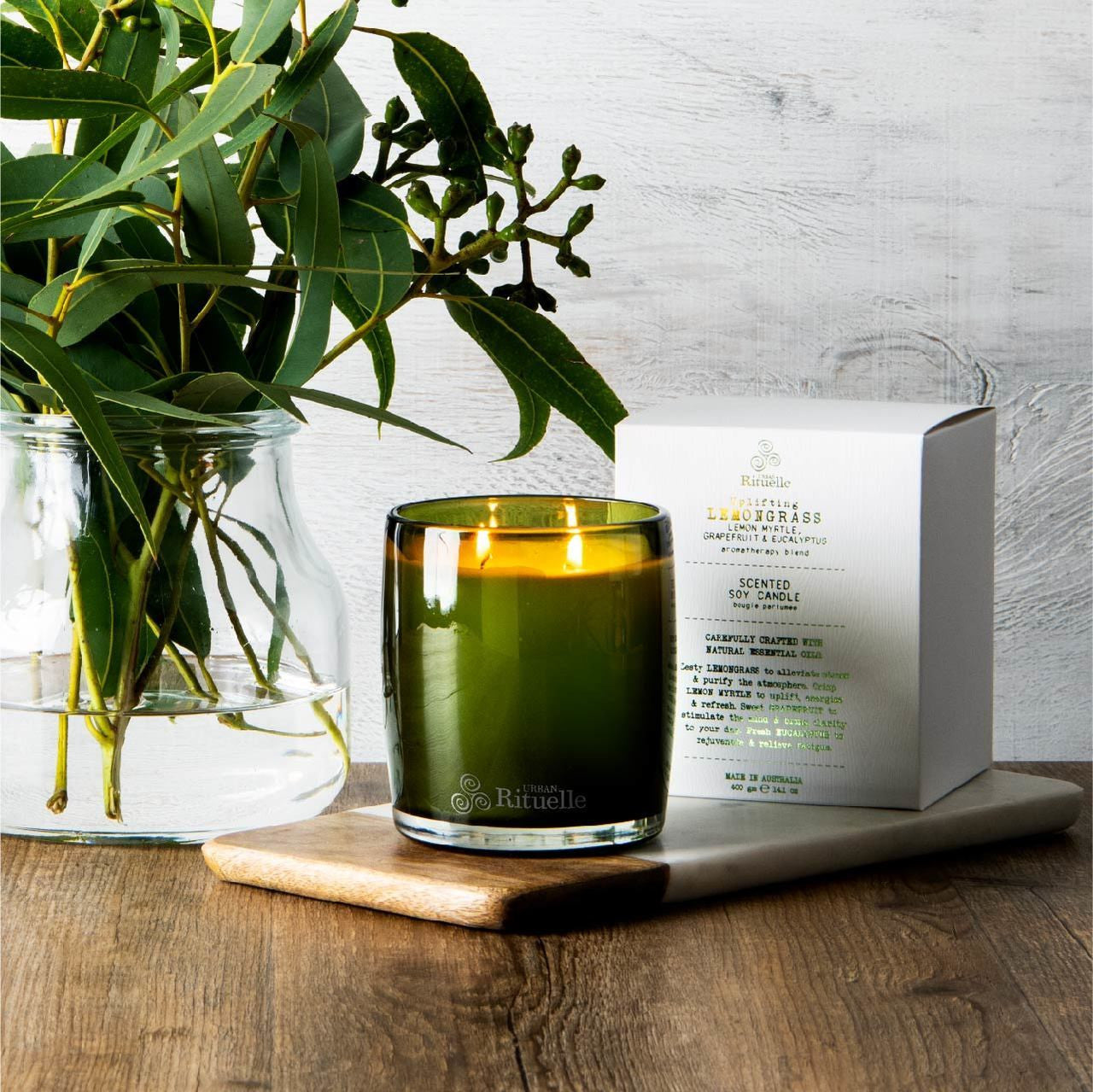 Lemongrass, Lemon Myrtle, Grapefruit & Eucalyptus<br> TESTER: Scented Soy Candle - 400gm