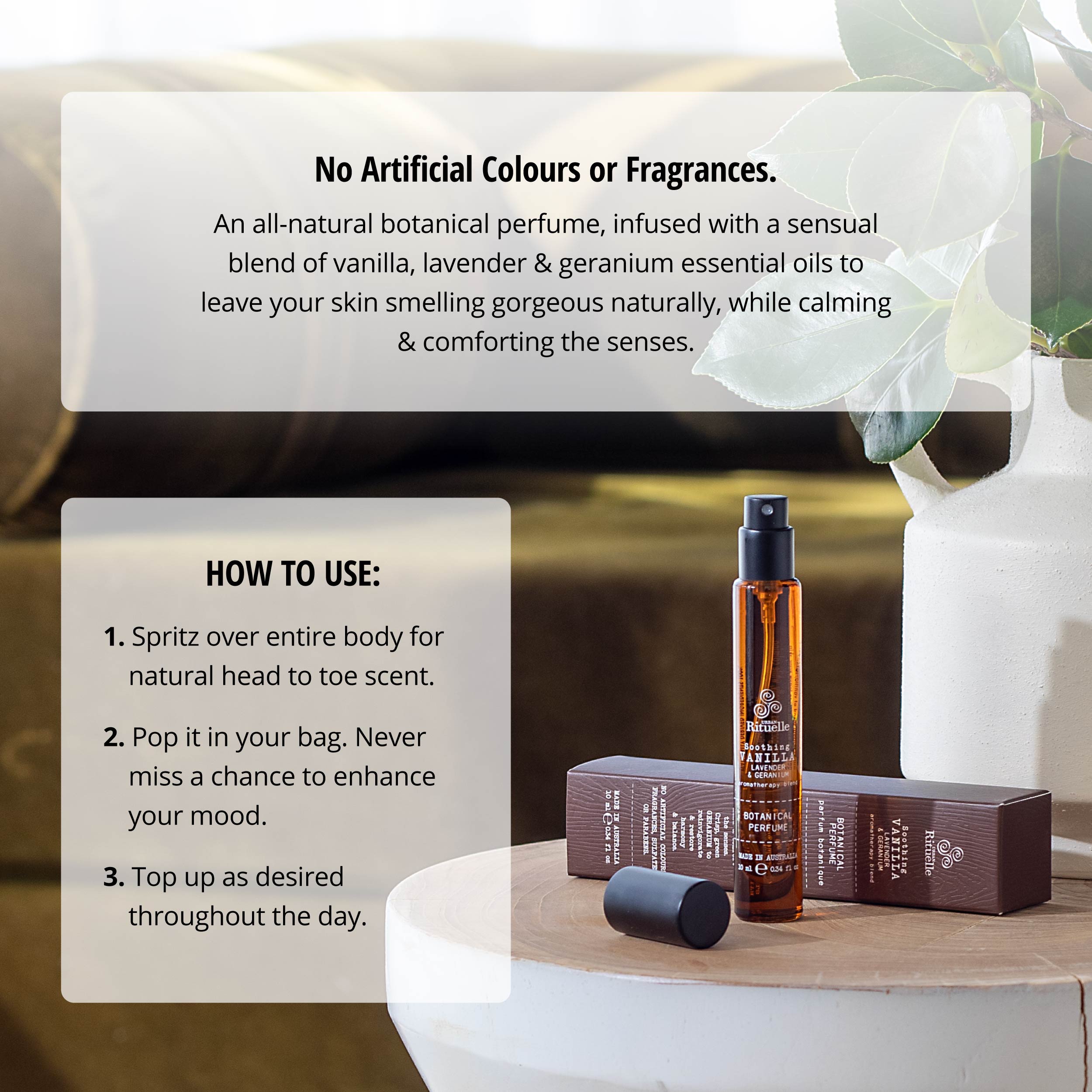 Flourish Organics <br> Botanical Perfume Point of Sale Package