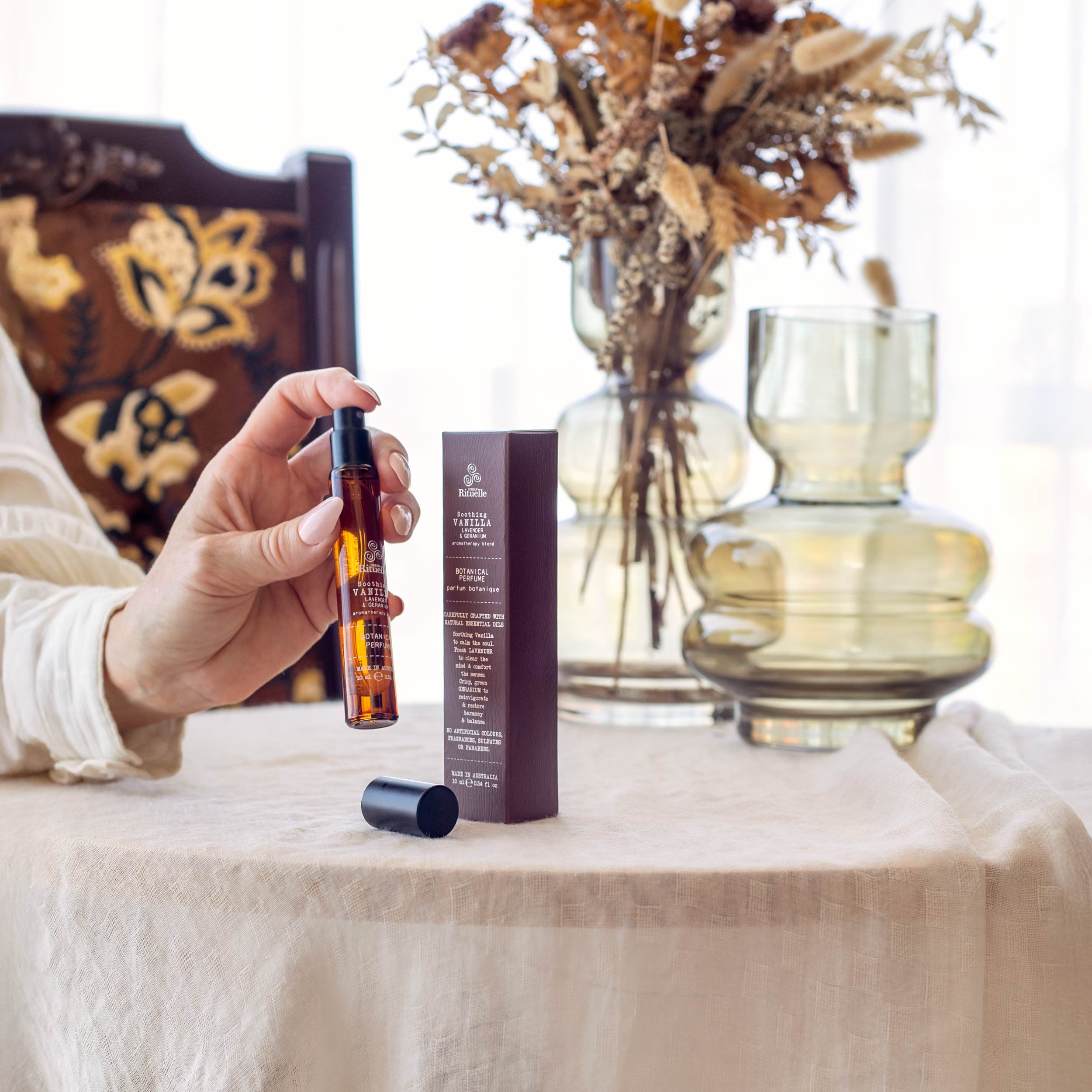 Flourish Organics <br> Botanical Perfume Point of Sale Package