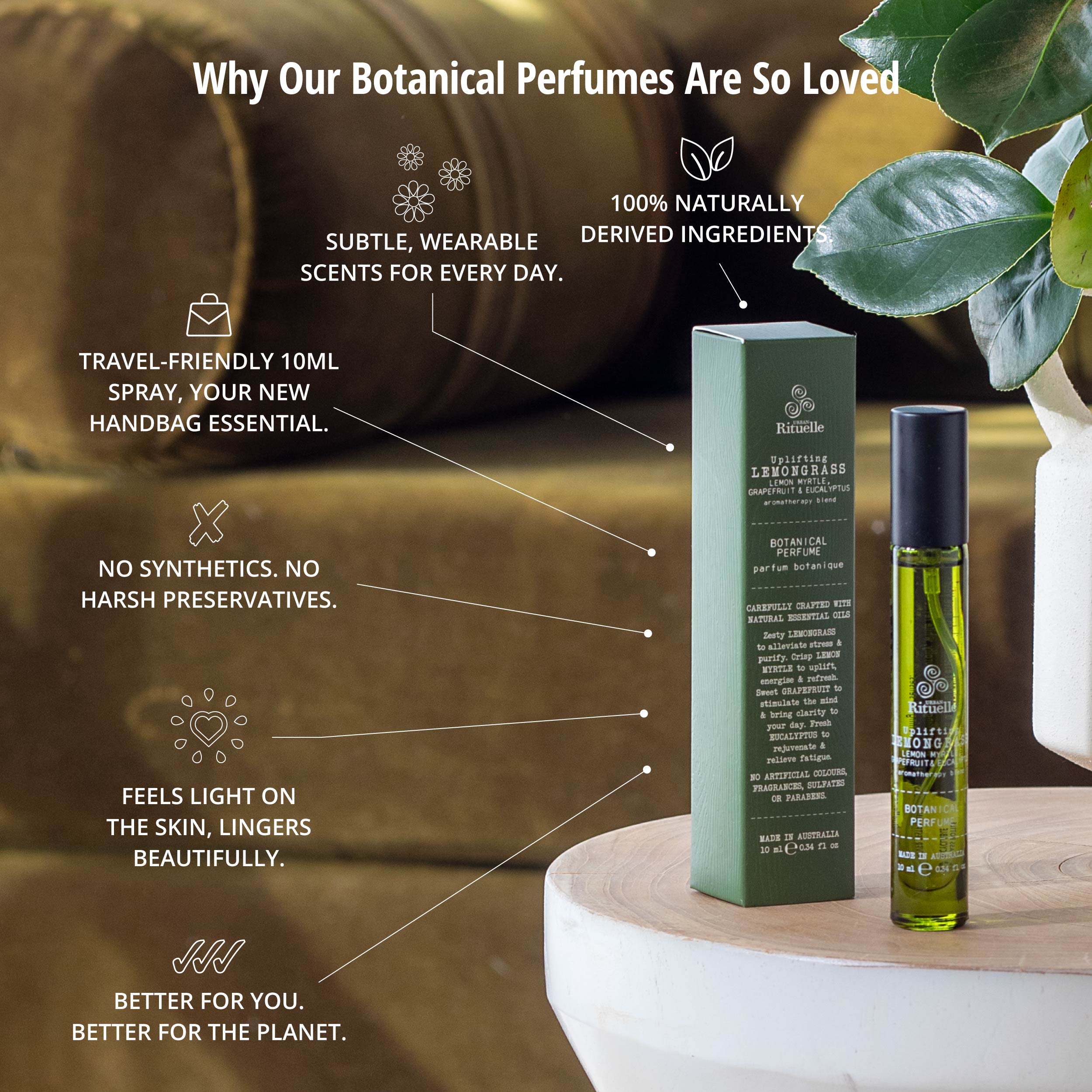 Flourish Organics <br> Botanical Perfume Point of Sale Package
