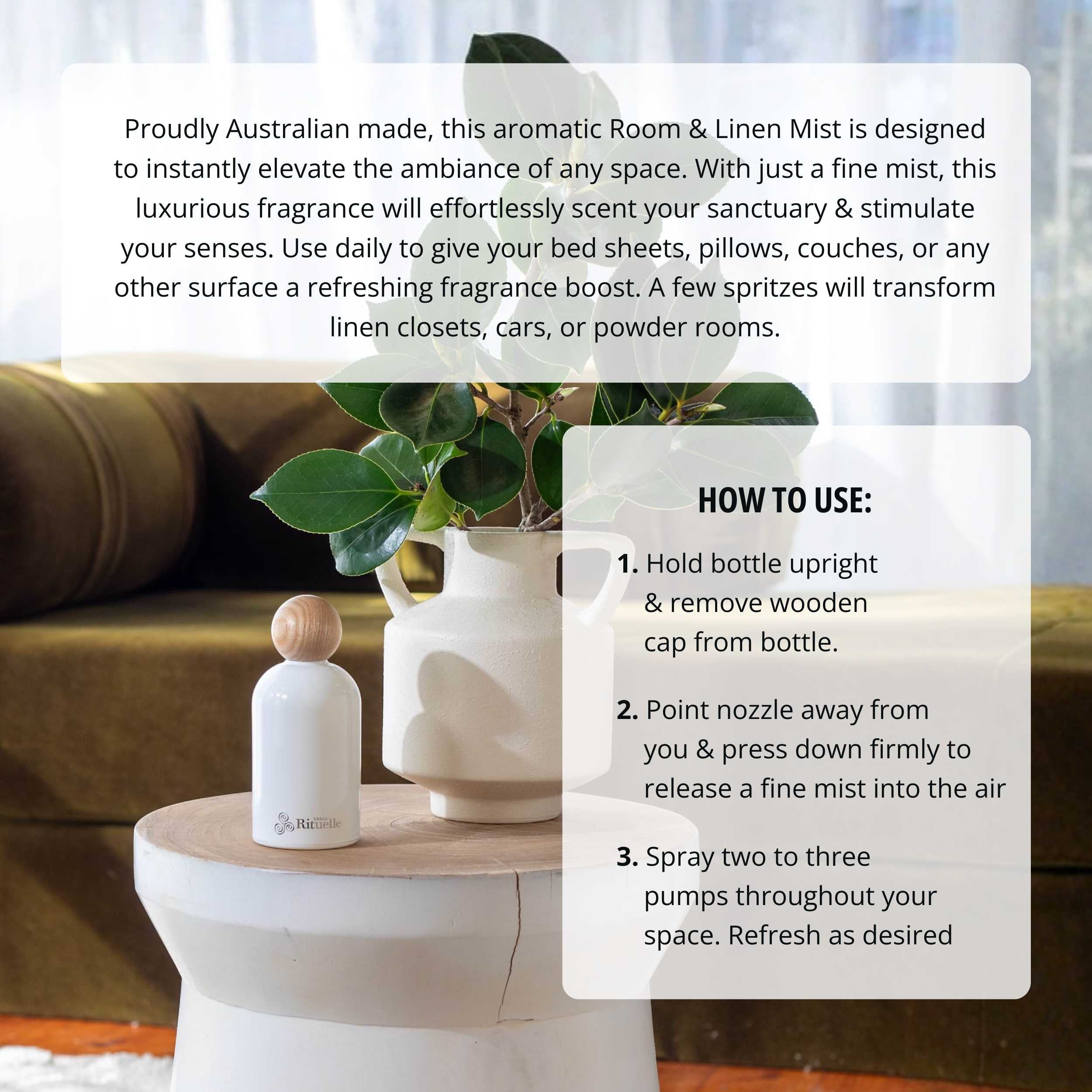 Lemongrass, Lemon Myrtle, Grapefruit & Eucalyptus <br> Room & Linen Mist | 100ml