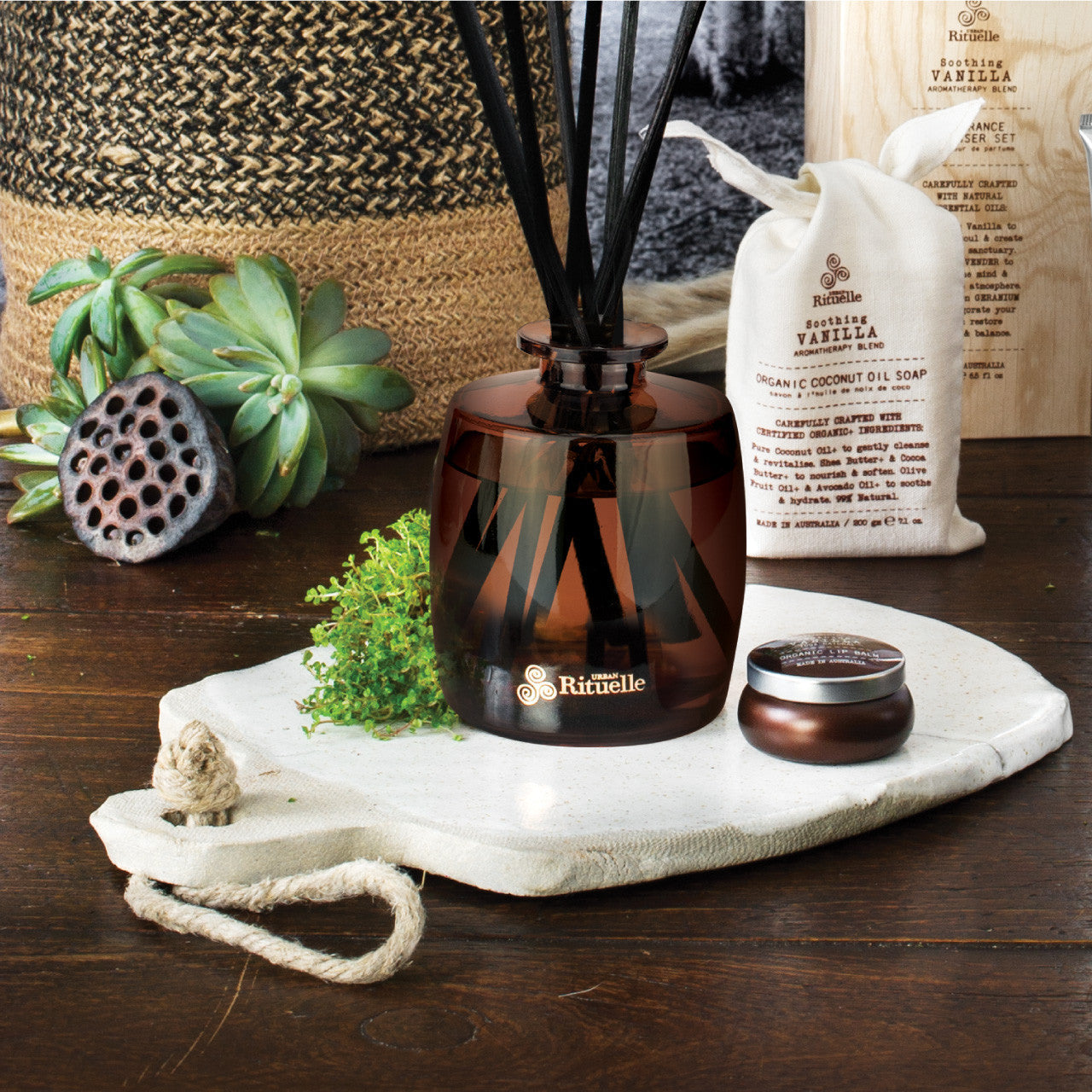 Vanilla, Lavender & Geranium<br> Fragrance Diffuser Set | 220ml
