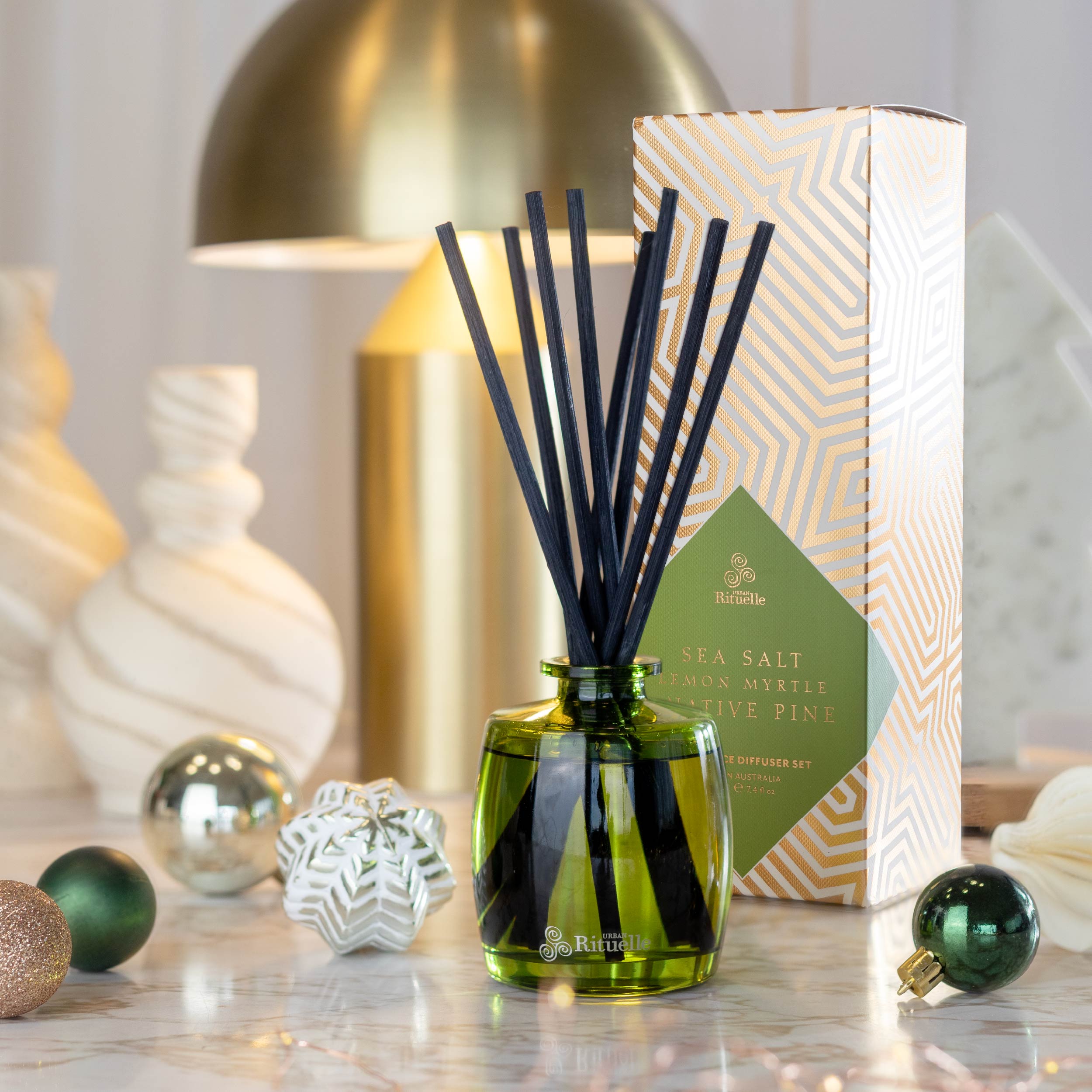 Sea Salt, Lemon Myrtle + Native Pine <br> Fragrance Diffuser Set | 220ml